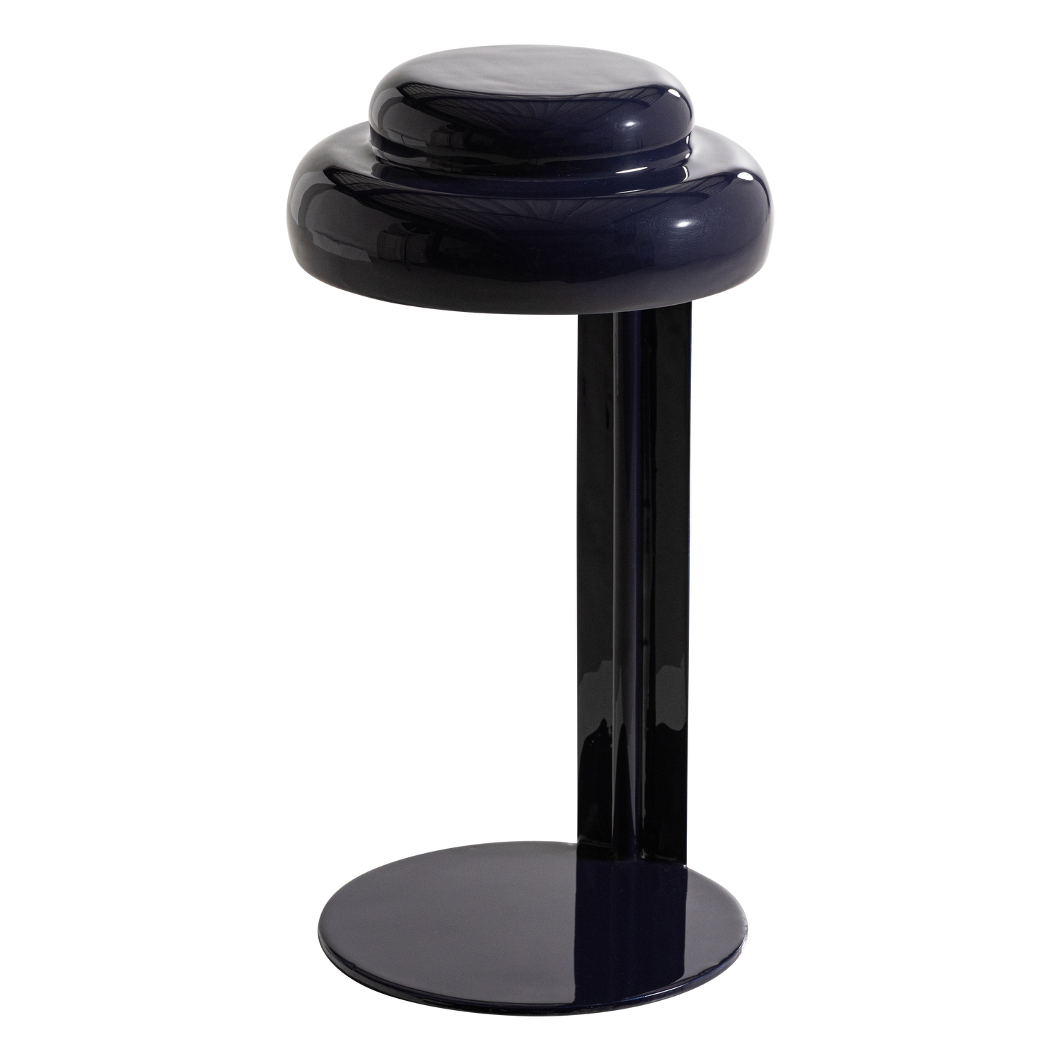 RASSY TISCHLAMPE METALL HOCHGLANZ DUNKELBLAU