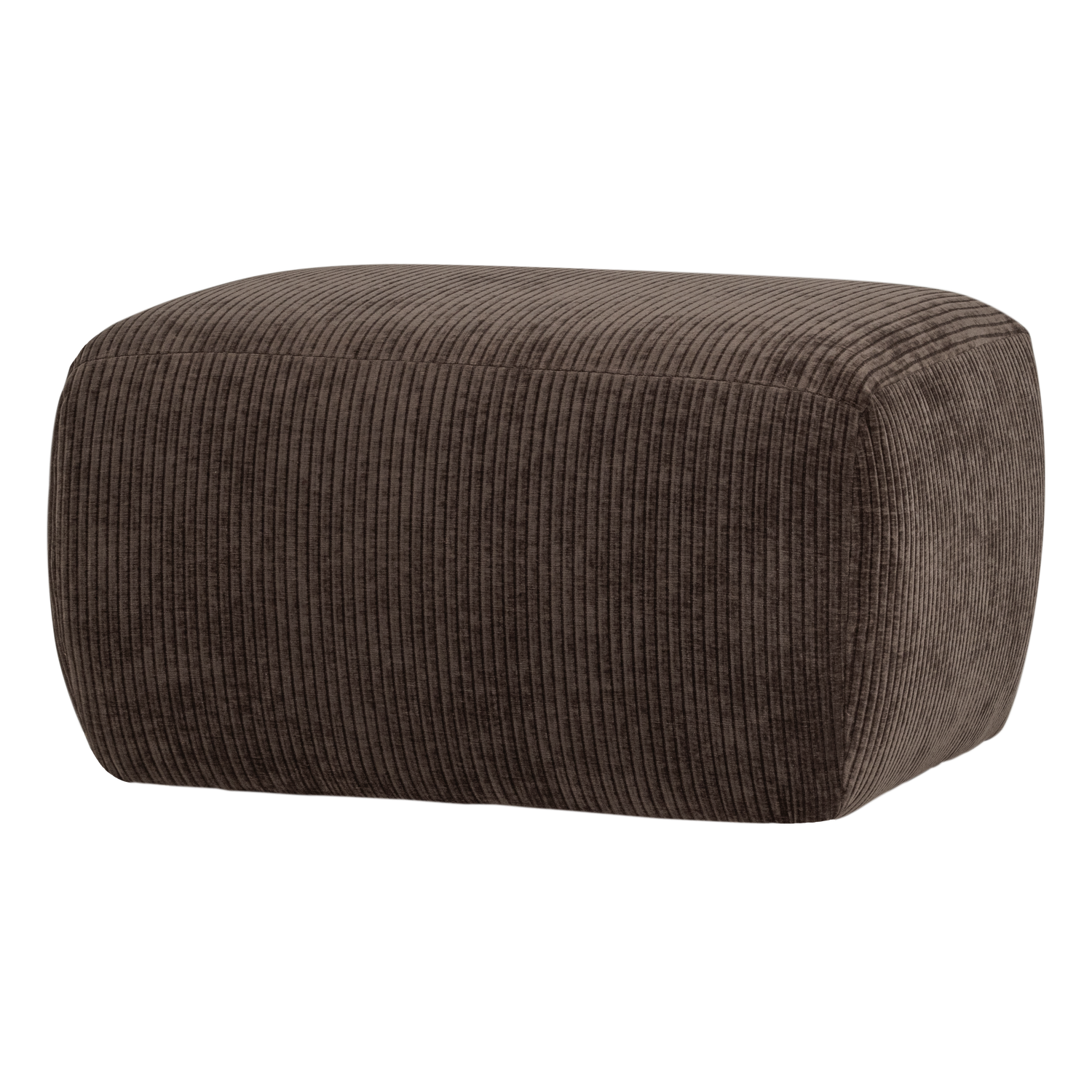 MOJO BASE HOCKER GERIPPTER STOFF BRAUN [fsc]