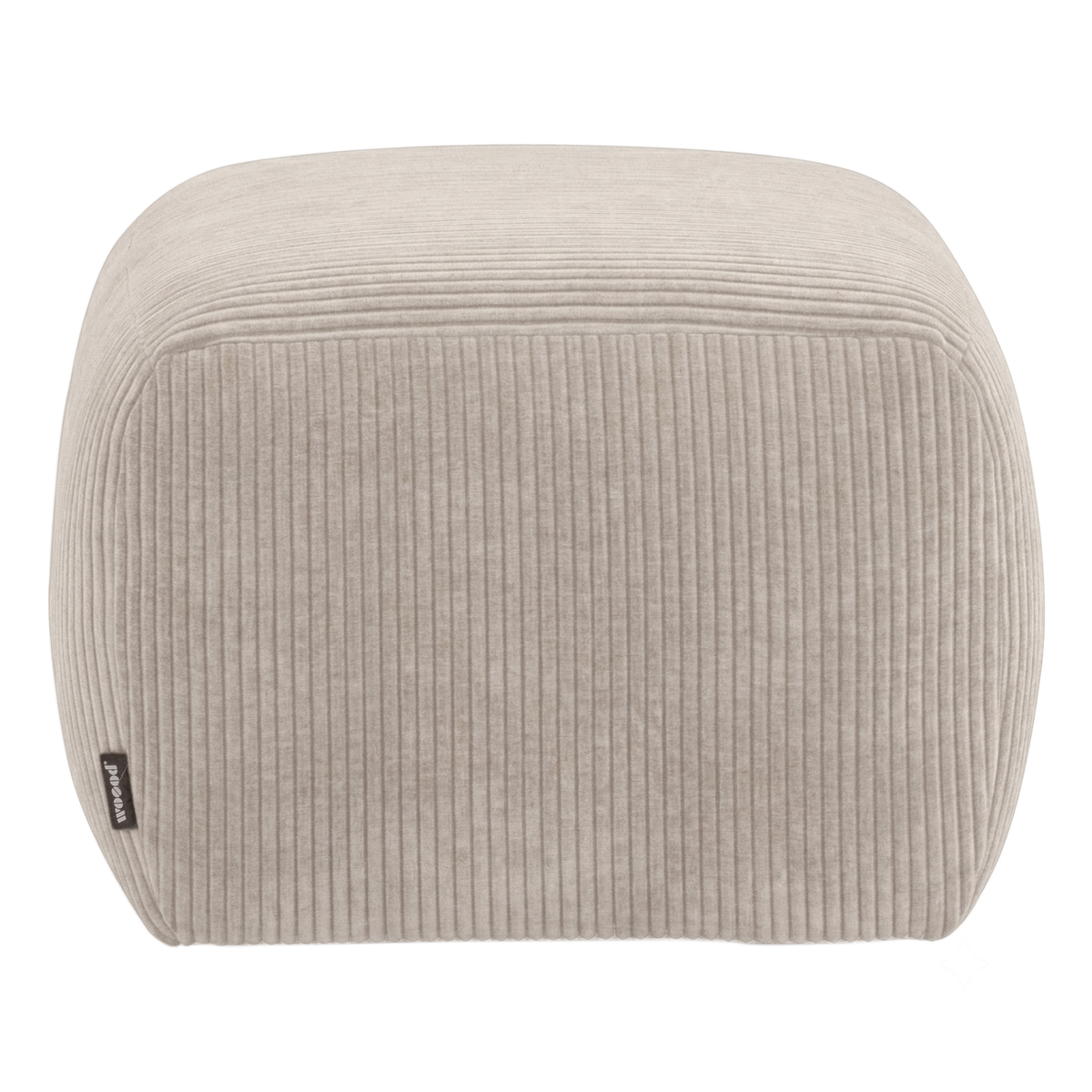 MOJO BASE HOCKER GERIPPTER STOFF ECRU [fsc]
