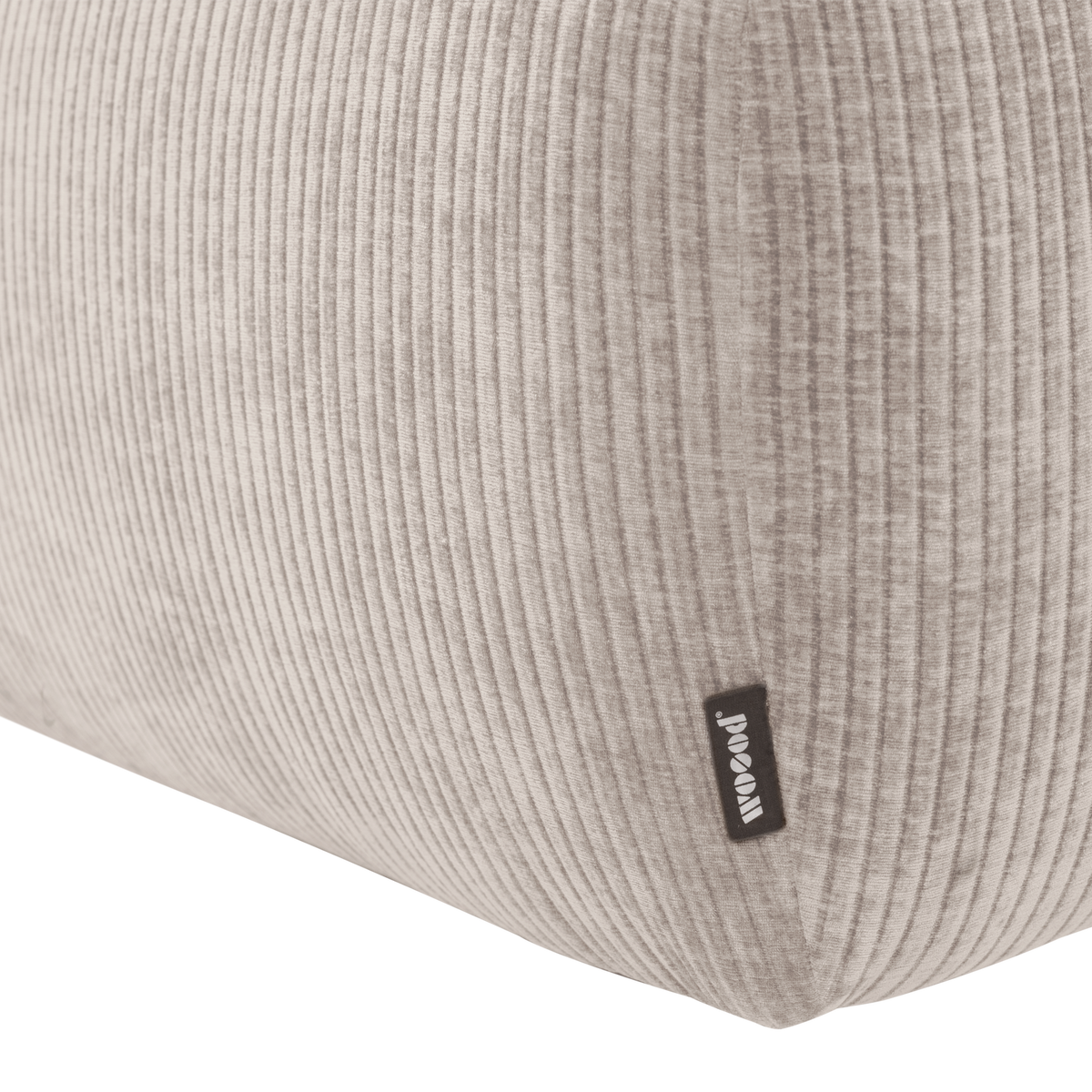MOJO BASE HOCKER GERIPPTER STOFF ECRU [fsc]