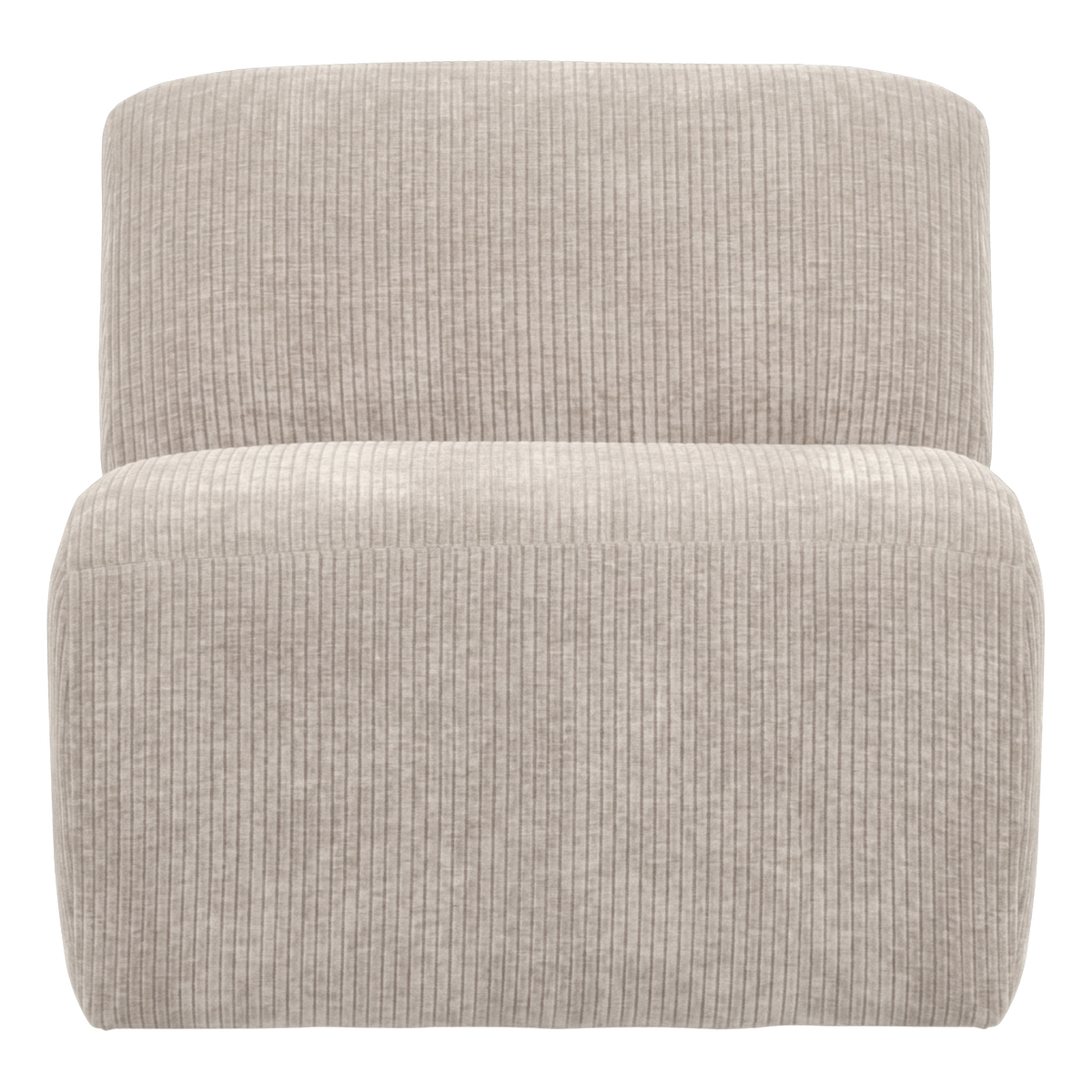MOJO BASE 1-SITZER ELEMENT GERIPPTER STOFF ECRU [fsc]