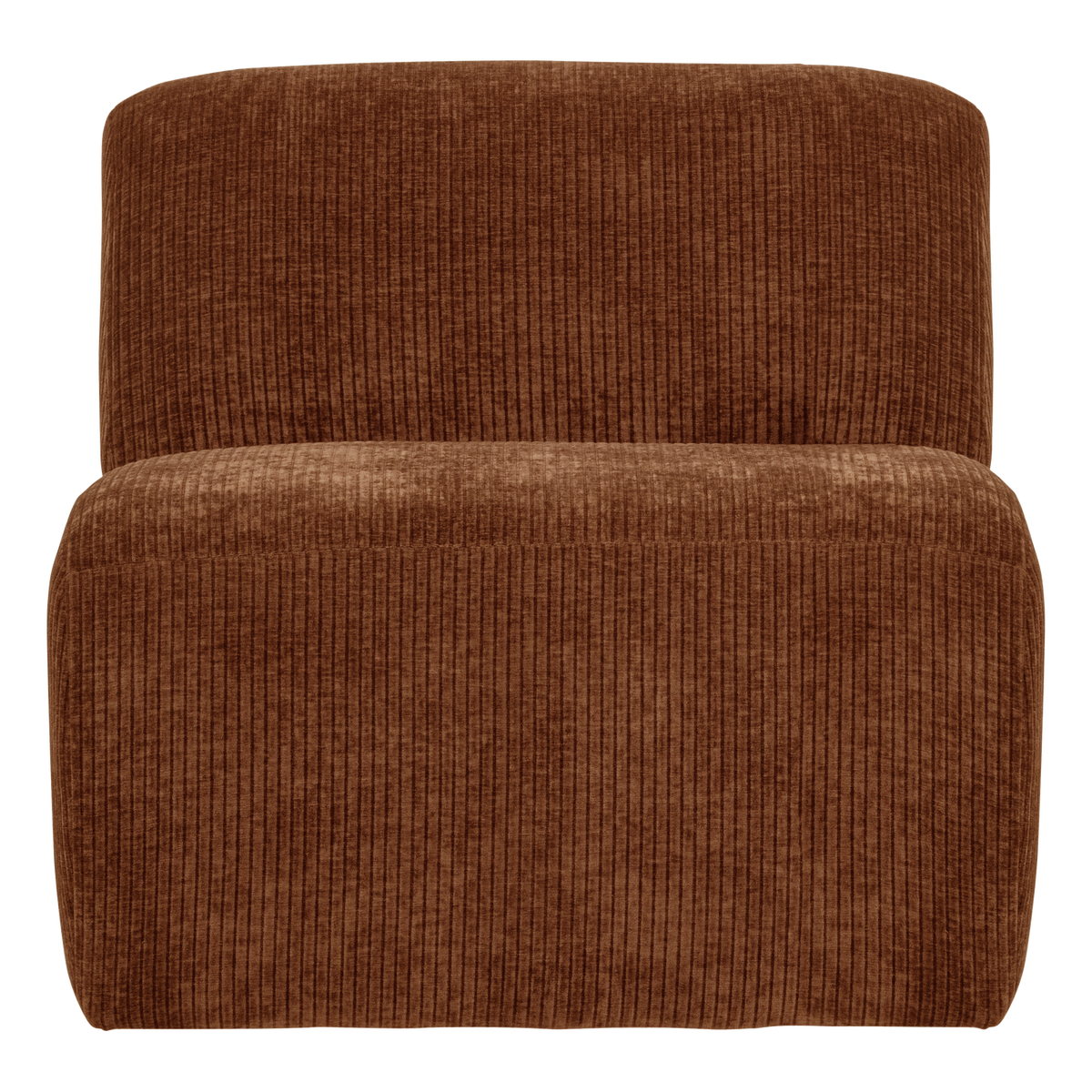 MOJO BASE 1-SITZER ELEMENT GERIPPTER STOFF ROSTBRAUN [fsc]