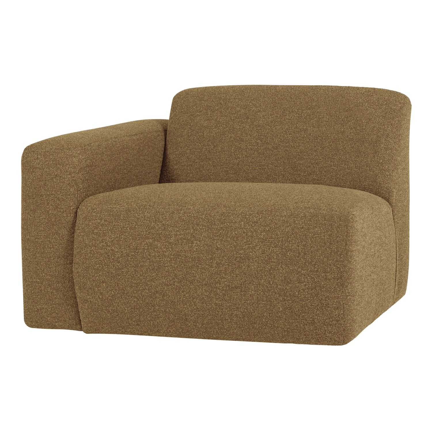 MOJO BASE 1-SITZER ELEMENT ARM LINKS BOUCLE GELBBRAUN [fsc]