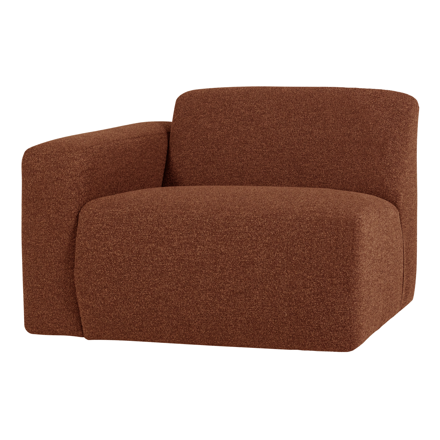 MOJO BASE 1-SITZER ELEMENT ARM LINKS BOUCLE ROSTBRAUN [fsc]