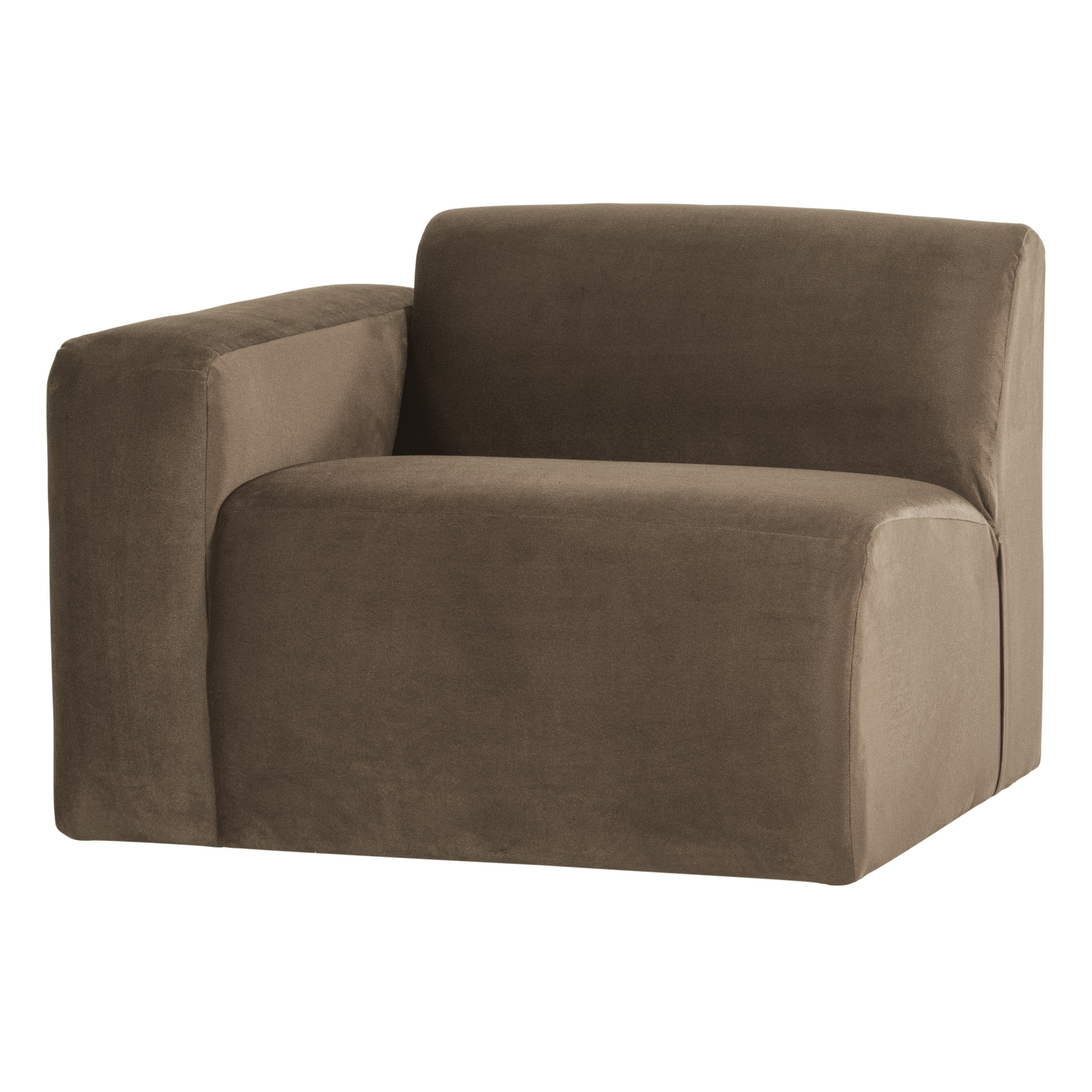 MOJO BASE 1-SITZER ELEMENT ARM LINKS SAMT TAUPE [fsc]