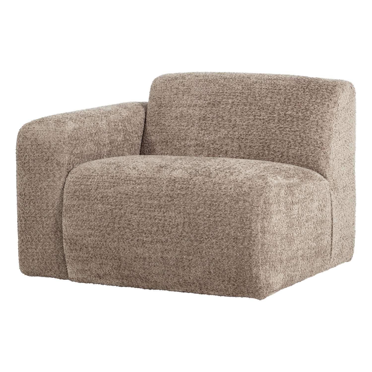 MOJO BASE 1-SITZER ELEMENT ARM LINKS WOLLE DUNKELSAND [fsc]