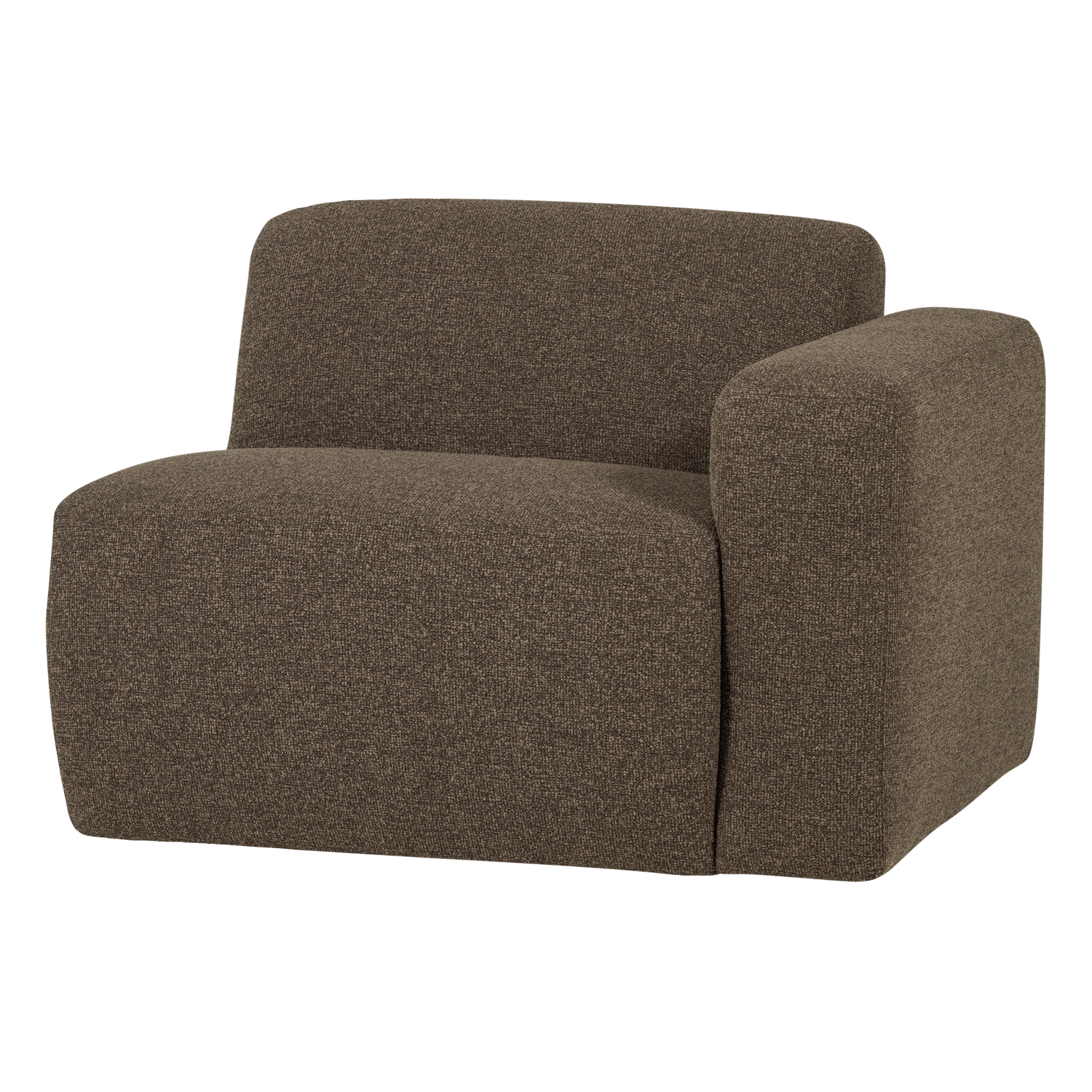MOJO BASE 1-SITZER ELEMENT ARM RECHTS BOUCLE BRAUN [fsc]