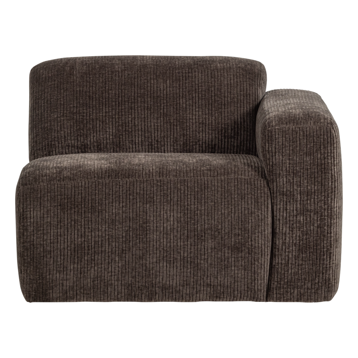 MOJO BASE 1-SITZER ELEMENT ARM RECHTS GERIPPTER BRAUN [fsc]
