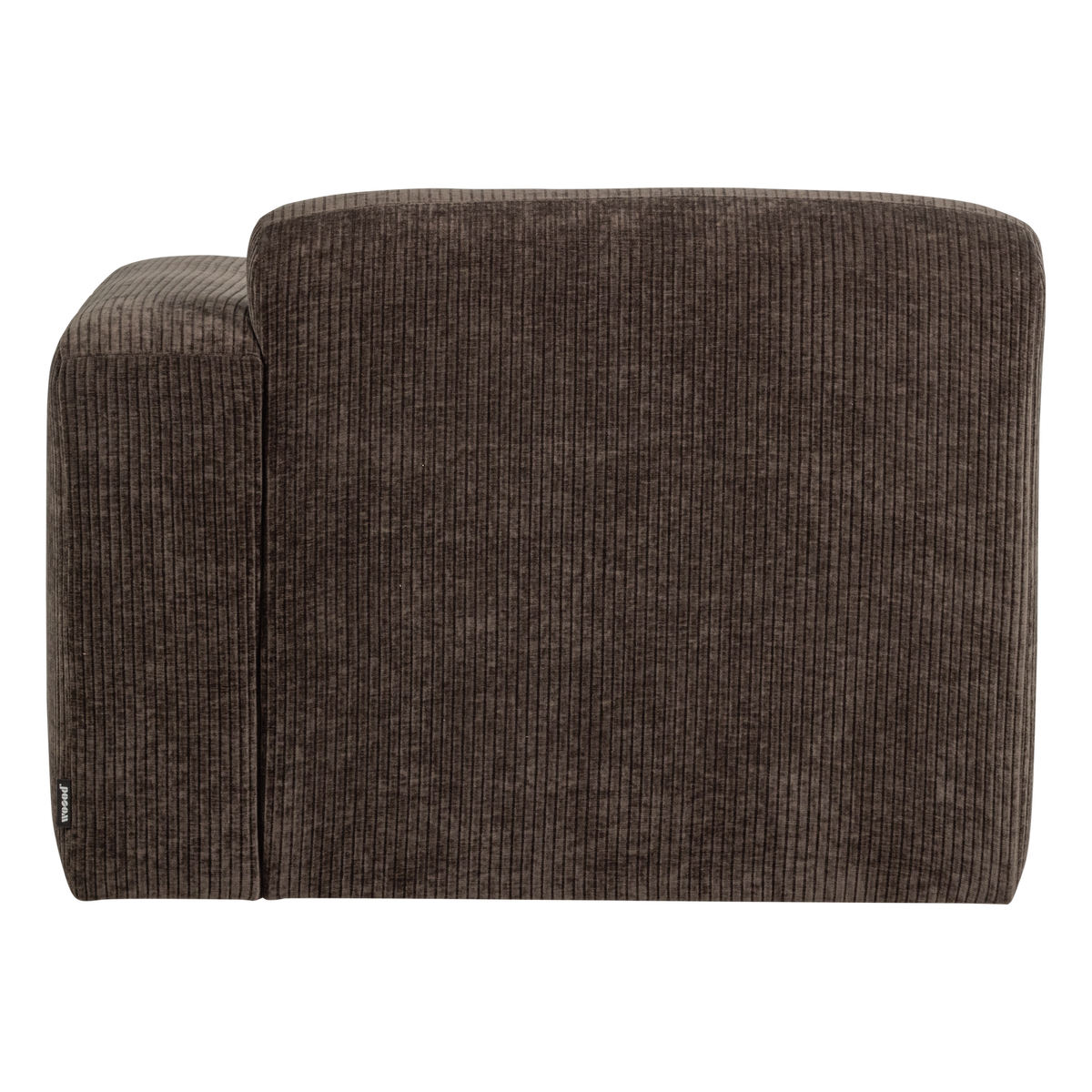 MOJO BASE 1-SITZER ELEMENT ARM RECHTS GERIPPTER BRAUN [fsc]