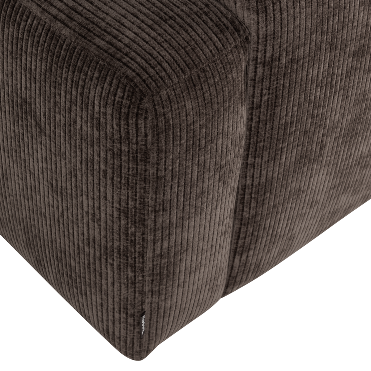 MOJO BASE 1-SITZER ELEMENT ARM RECHTS GERIPPTER BRAUN [fsc]