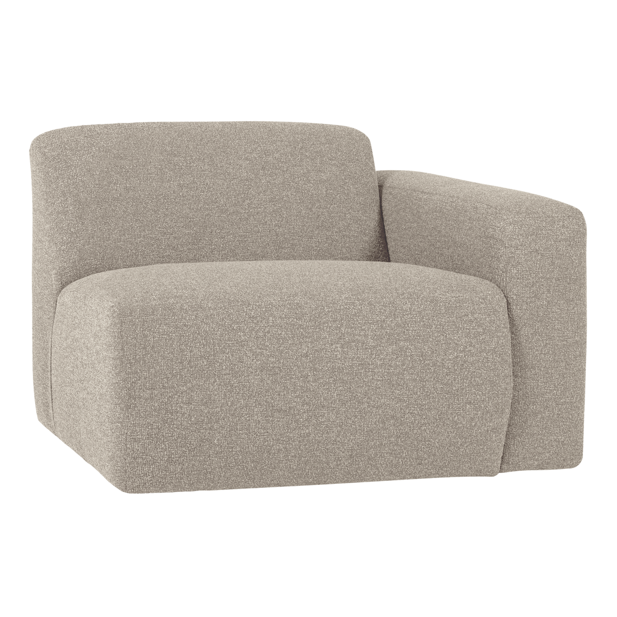 MOJO BASE 1-SITZER ELEMENT ARM RECHTS BOUCLE BEIGE [fsc]