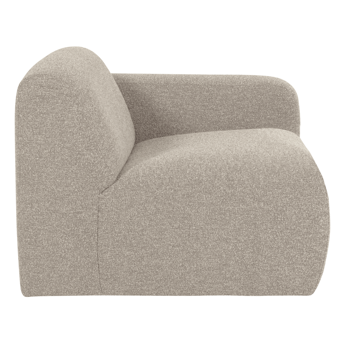 MOJO BASE 1-SITZER ELEMENT ARM RECHTS BOUCLE BEIGE [fsc]