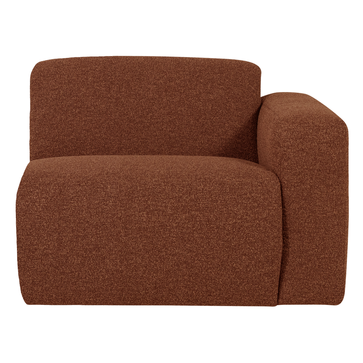 MOJO BASE 1-SITZER ELEMENT ARM RECHTS BOUCLE ROSTBRAUN [fsc]