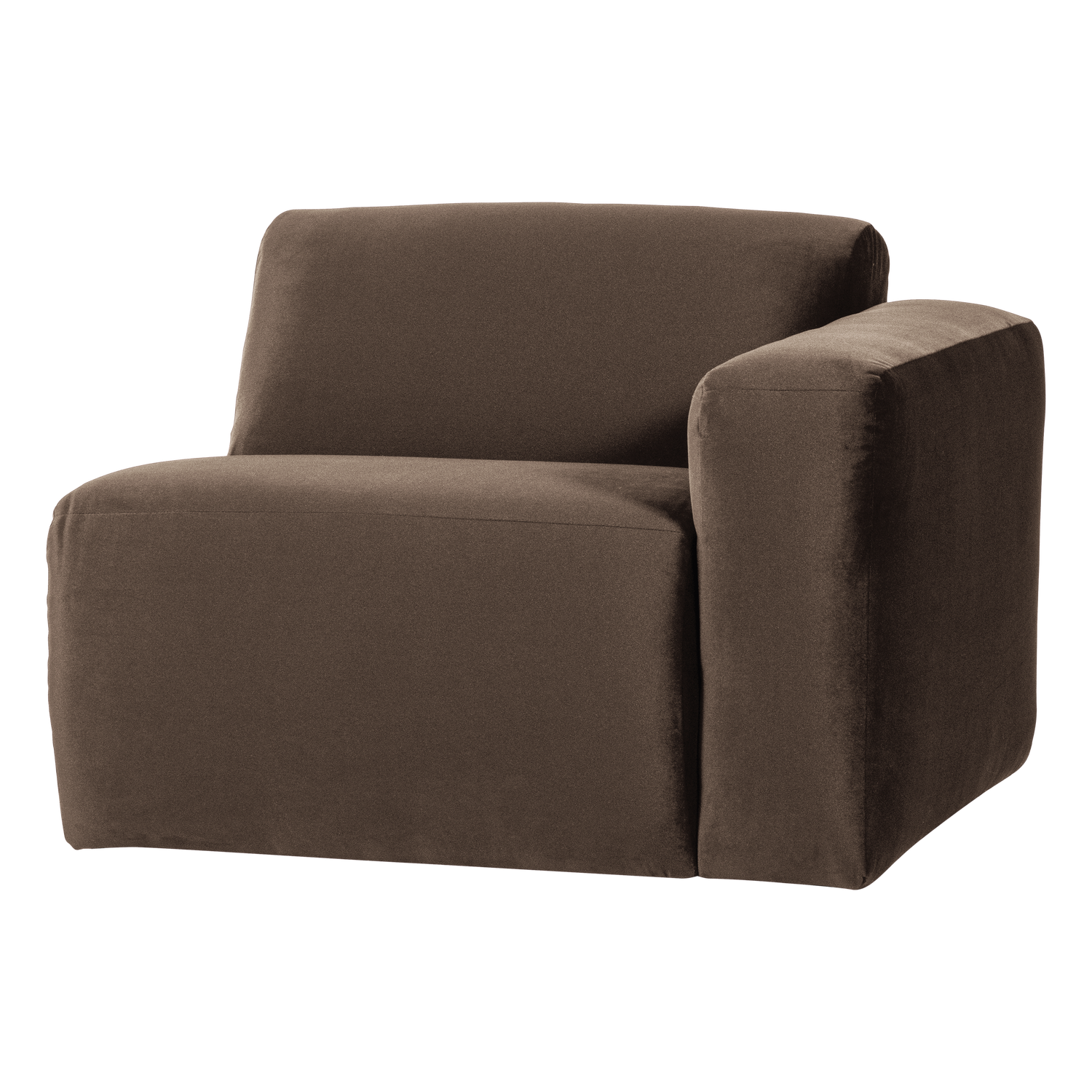 MOJO BASE 1-SITZER ELEMENT ARM RECHTS SAMT BRAUN [fsc]
