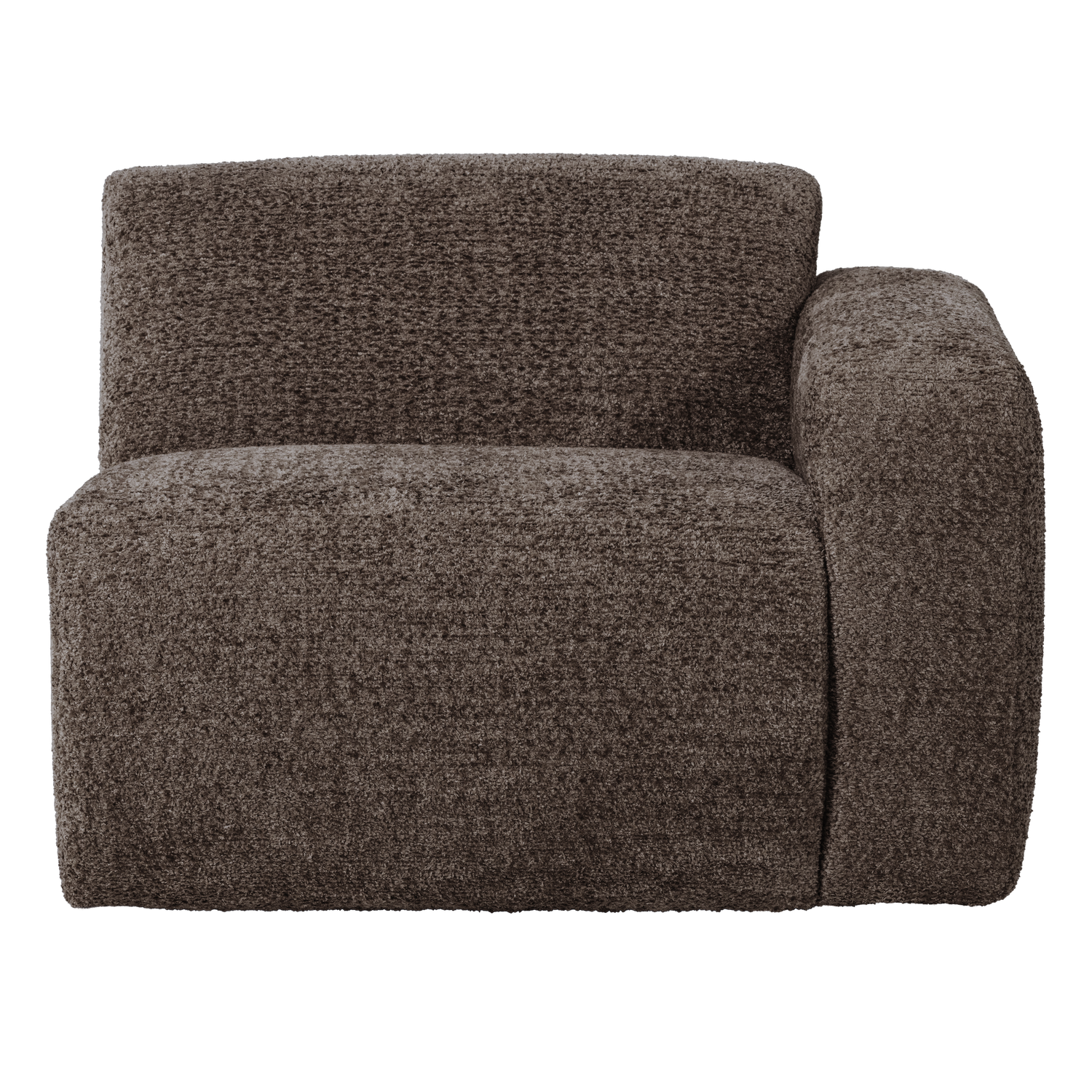 MOJO BASE 1-SITZER ELEMENT ARM RECHTS WOLLE BRAUN [fsc]