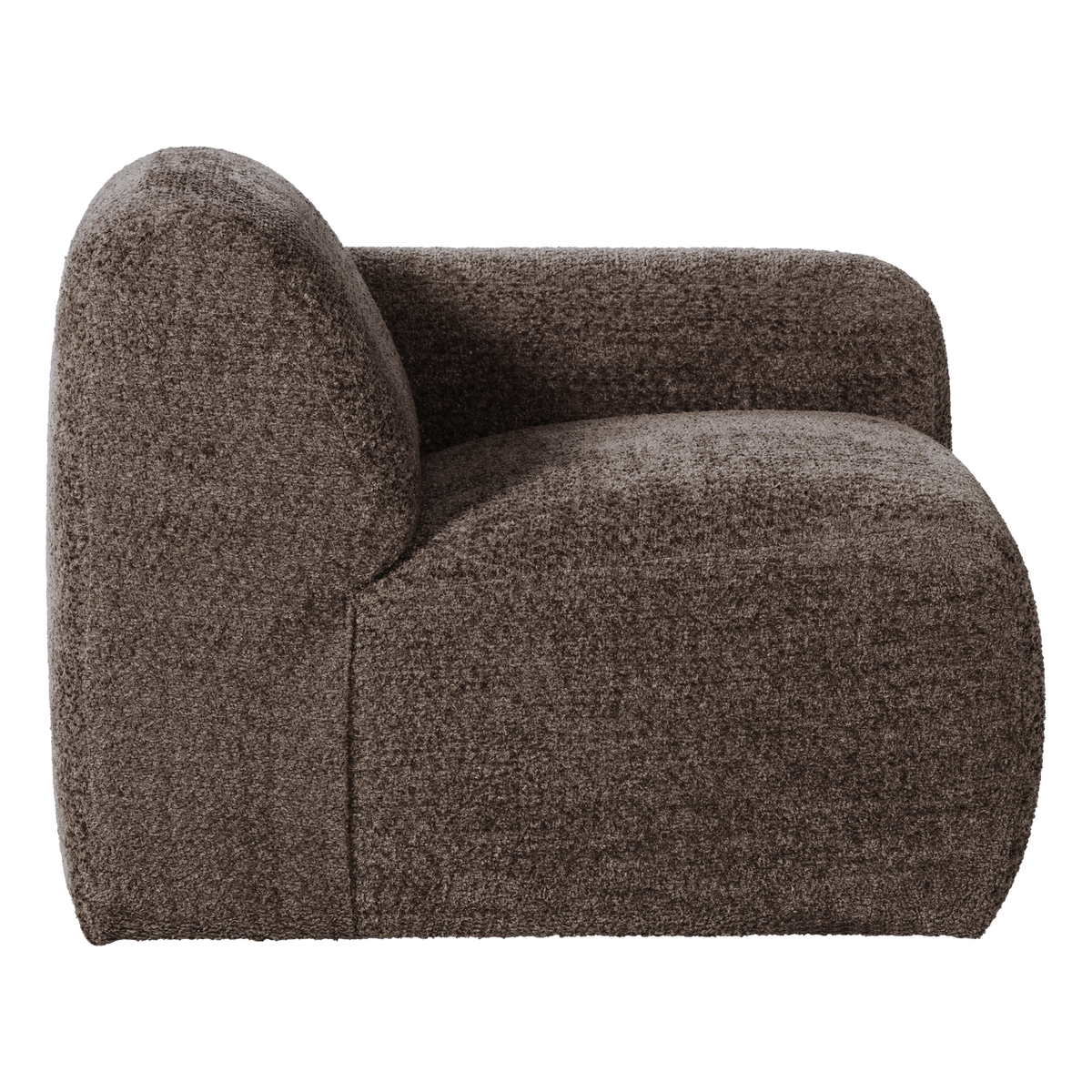 MOJO BASE 1-SITZER ELEMENT ARM RECHTS WOLLE BRAUN [fsc]