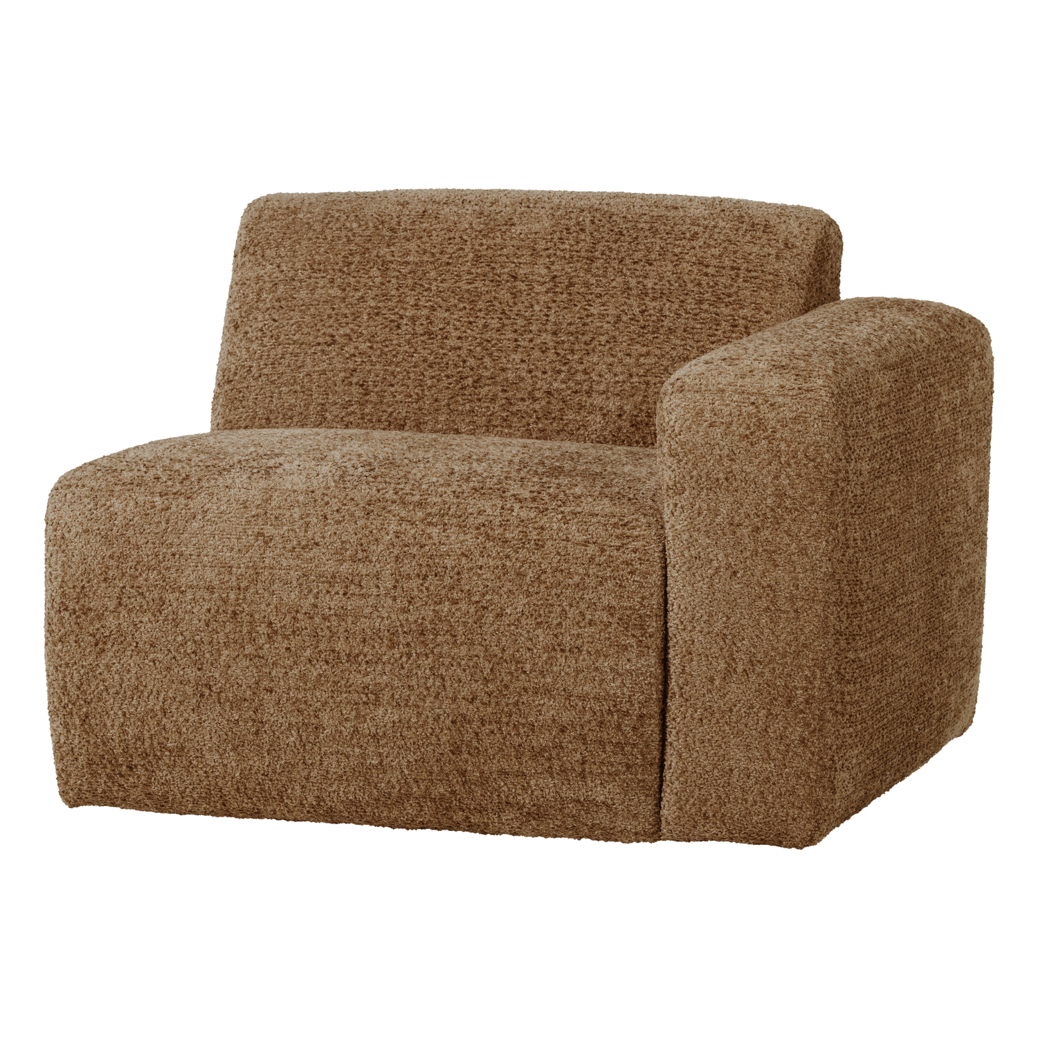 MOJO BASE 1-SITZER ELEMENT ARM RECHTS WOLLE HONIGGELB [fsc]