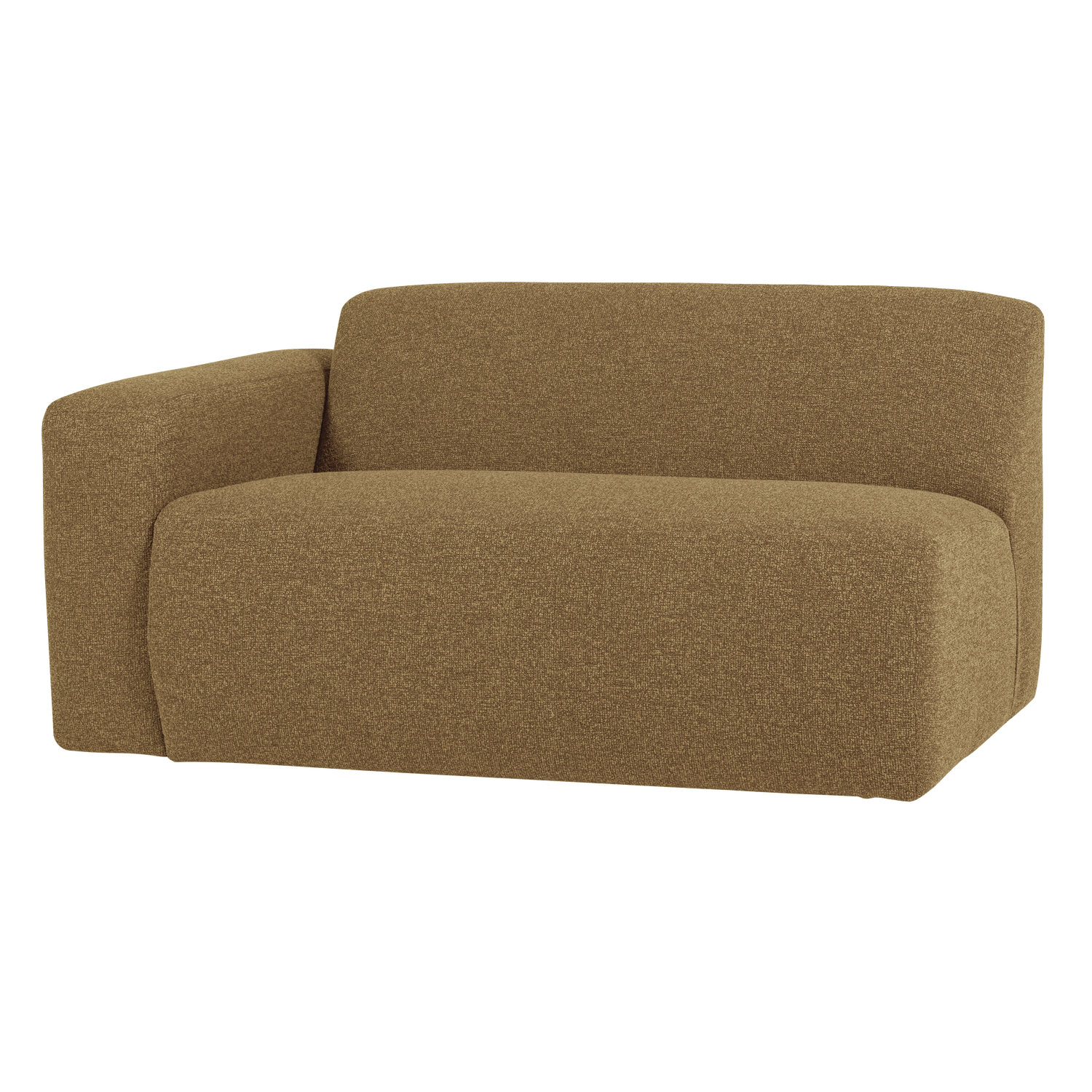MOJO BASE 1,5-SITZER ELEMENT ARM LINKS BOUCLE GELBBRAUN[fsc]