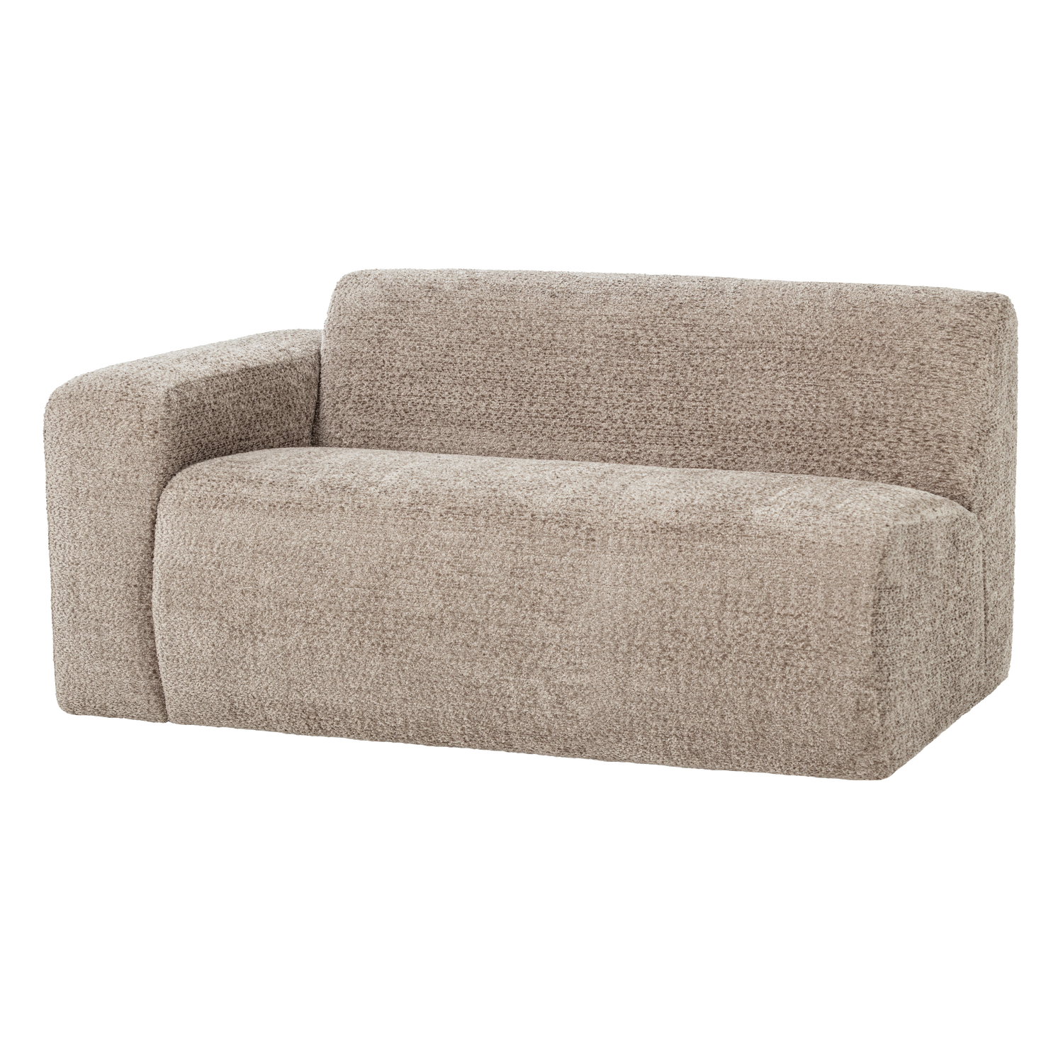 MOJO BASE 1,5-SITZER ELEMENT ARM LINKS WOLLE DUNKELSAND[fsc]