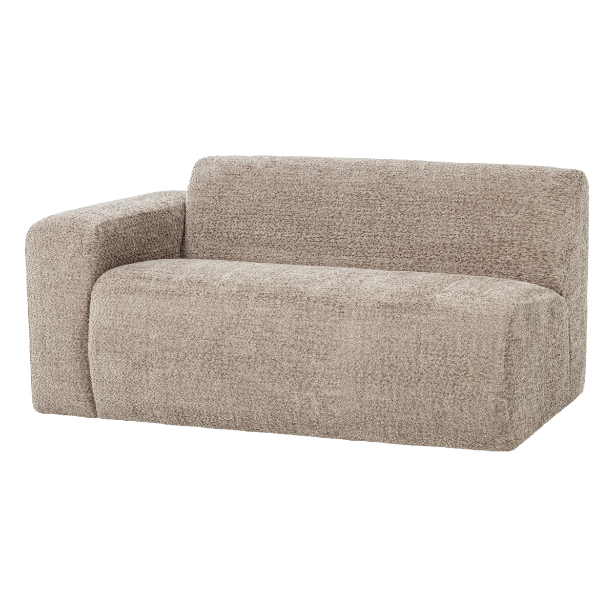 MOJO BASE 1,5-SITZER ELEMENT ARM LINKS WOLLE DUNKELSAND[fsc]