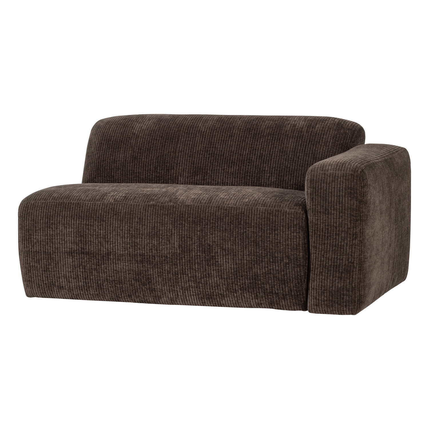 MOJO BASE 1,5-SITZER ELEMENT ARM RECHTS RIB BRAUN [fsc]