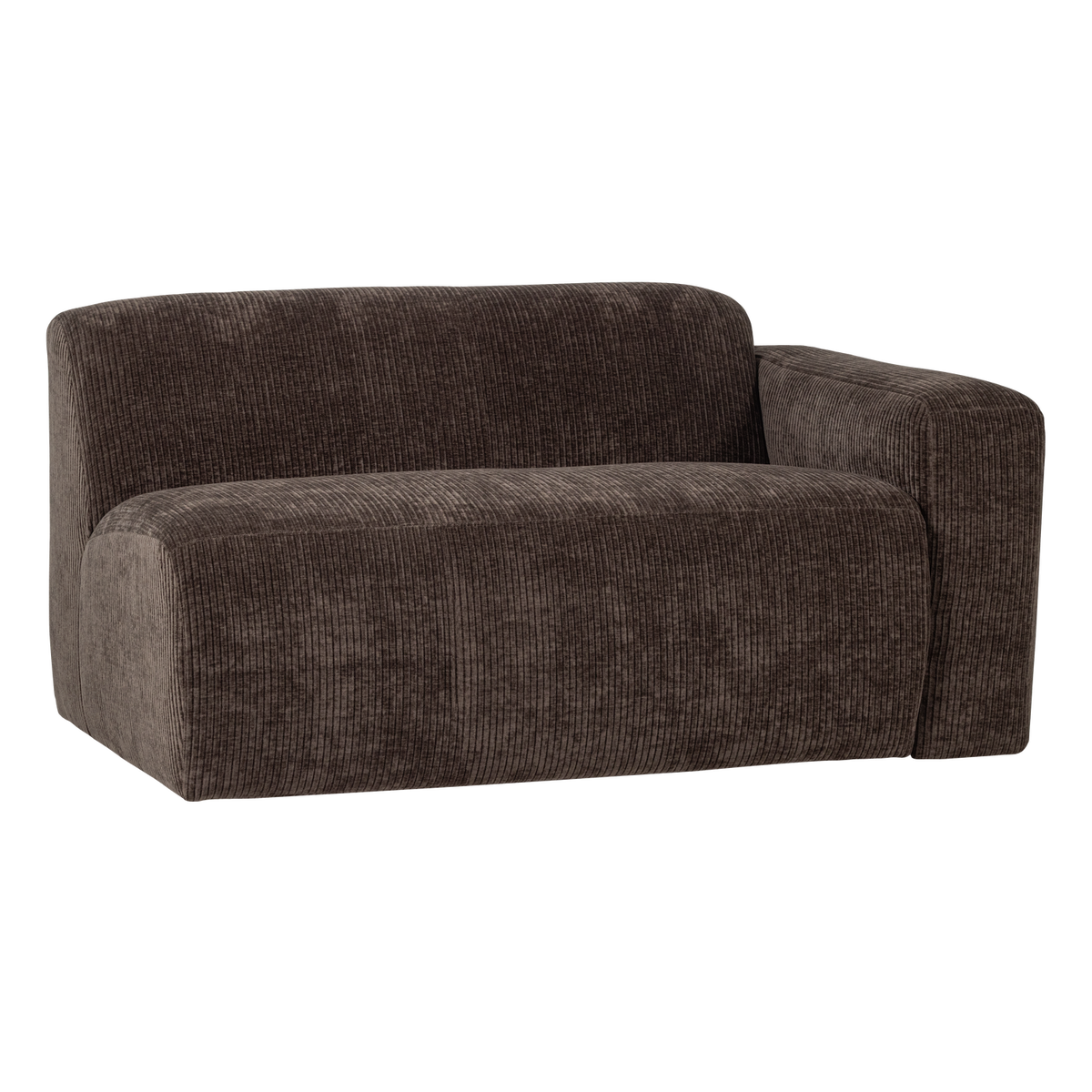MOJO BASE 1,5-SITZER ELEMENT ARM RECHTS RIB BRAUN [fsc]