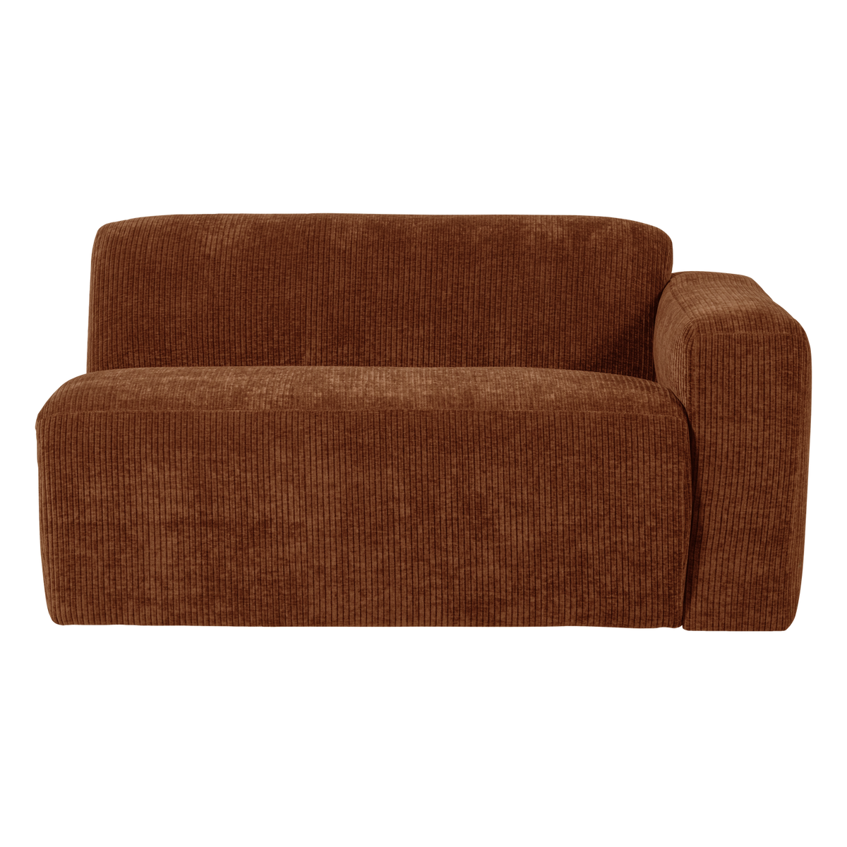 MOJO BASE 1,5-SITZER ELEMENT ARM RECHTS RIB ROSTBRAUN [fsc]