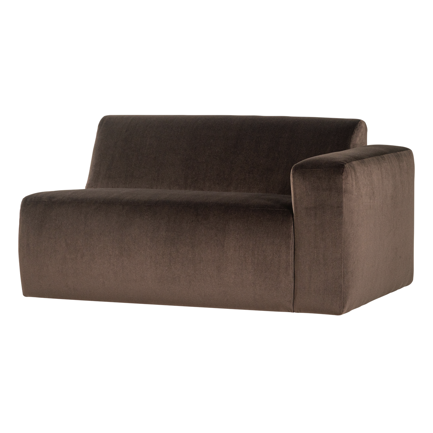 MOJO BASE 1,5-SITZER ELEMENT ARM RECHTS SAMT BRAUN [fsc]