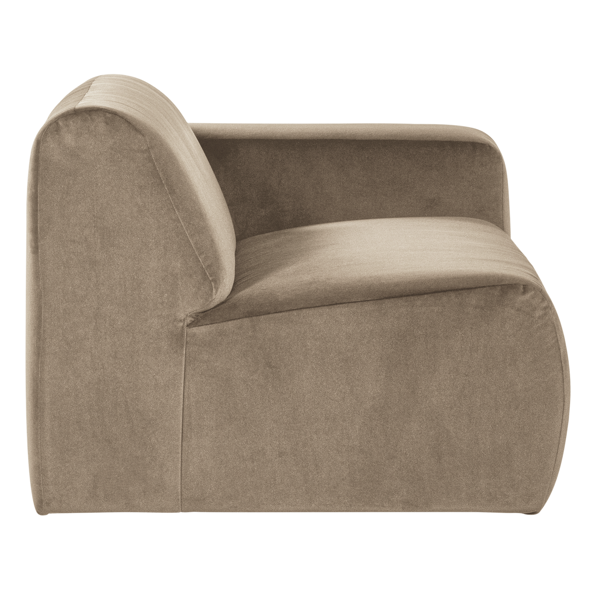 MOJO BASE 1,5-SITZER ELEMENT ARM RECHTS SAMT KHAKI [fsc]