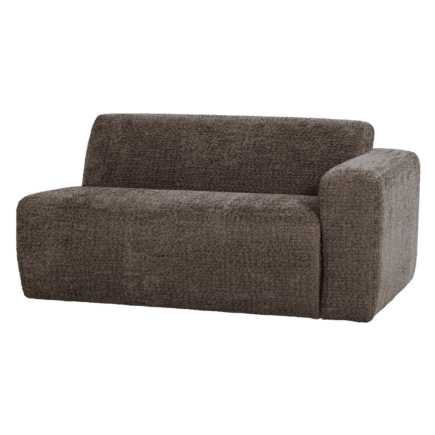 MOJO BASE 1,5-SITZER ELEMENT ARM RECHTS WOLLE BRAUN [fsc]