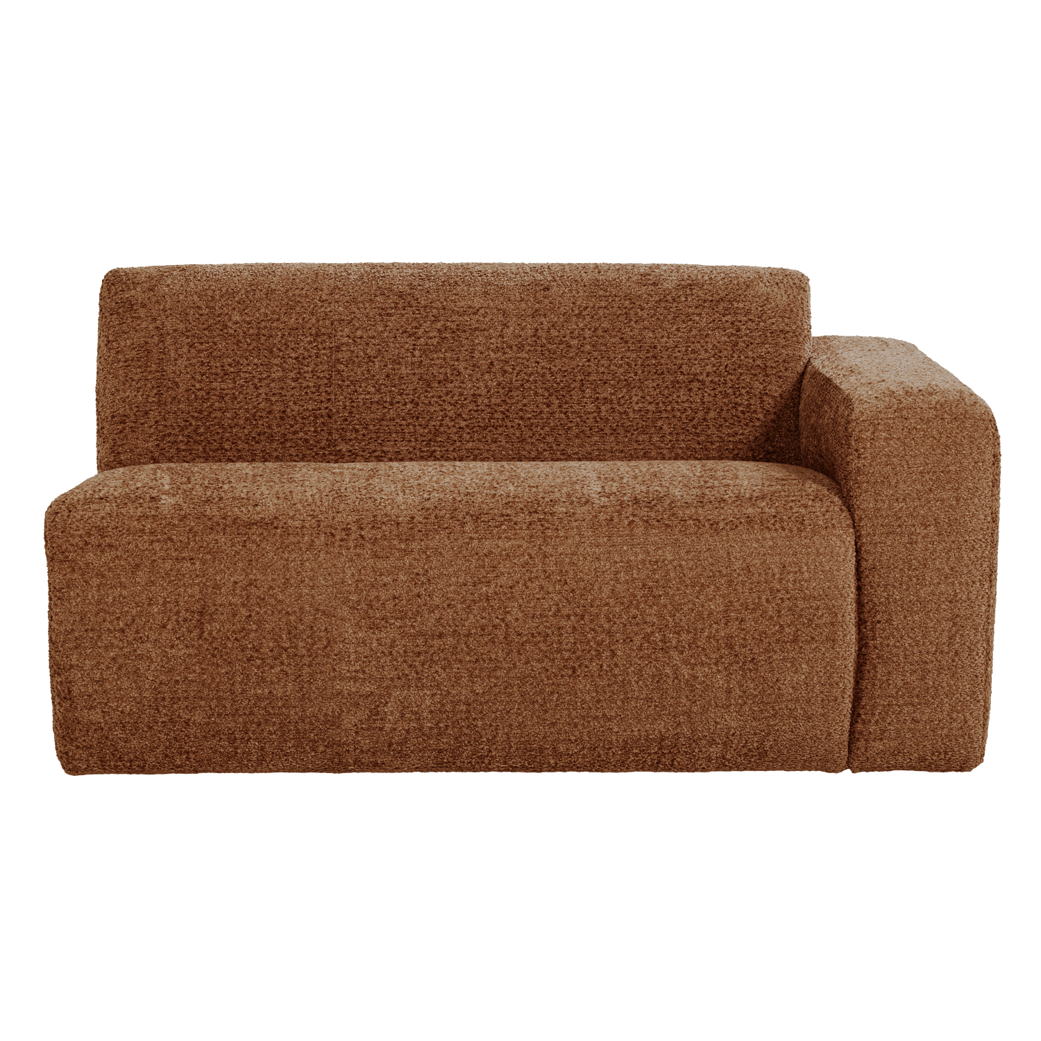 MOJO BASE 1,5-SITZER ELEMENT ARM RECHTS WOLLE ROSTBRAUN [fsc]
