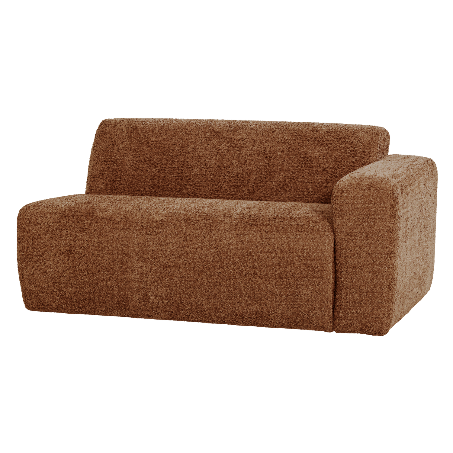 MOJO BASE 1,5-SITZER ELEMENT ARM RECHTS WOLLE ROSTBRAUN [fsc]