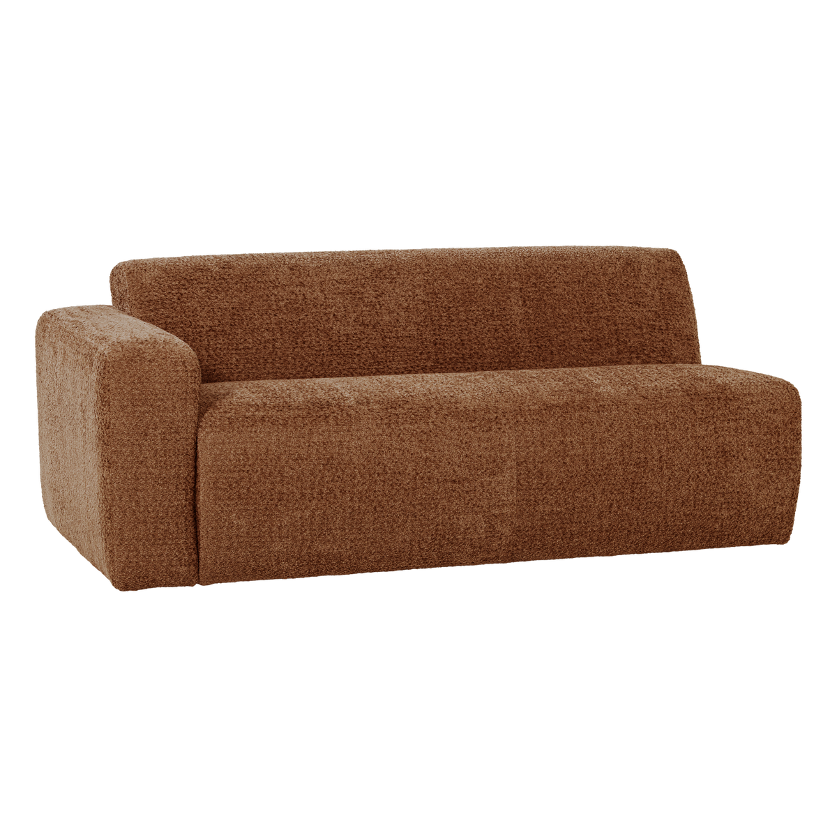 MOJO BASE 2-SITZER ELEMENT ARM LINKS WOLLE ROSTBRAUN [fsc]