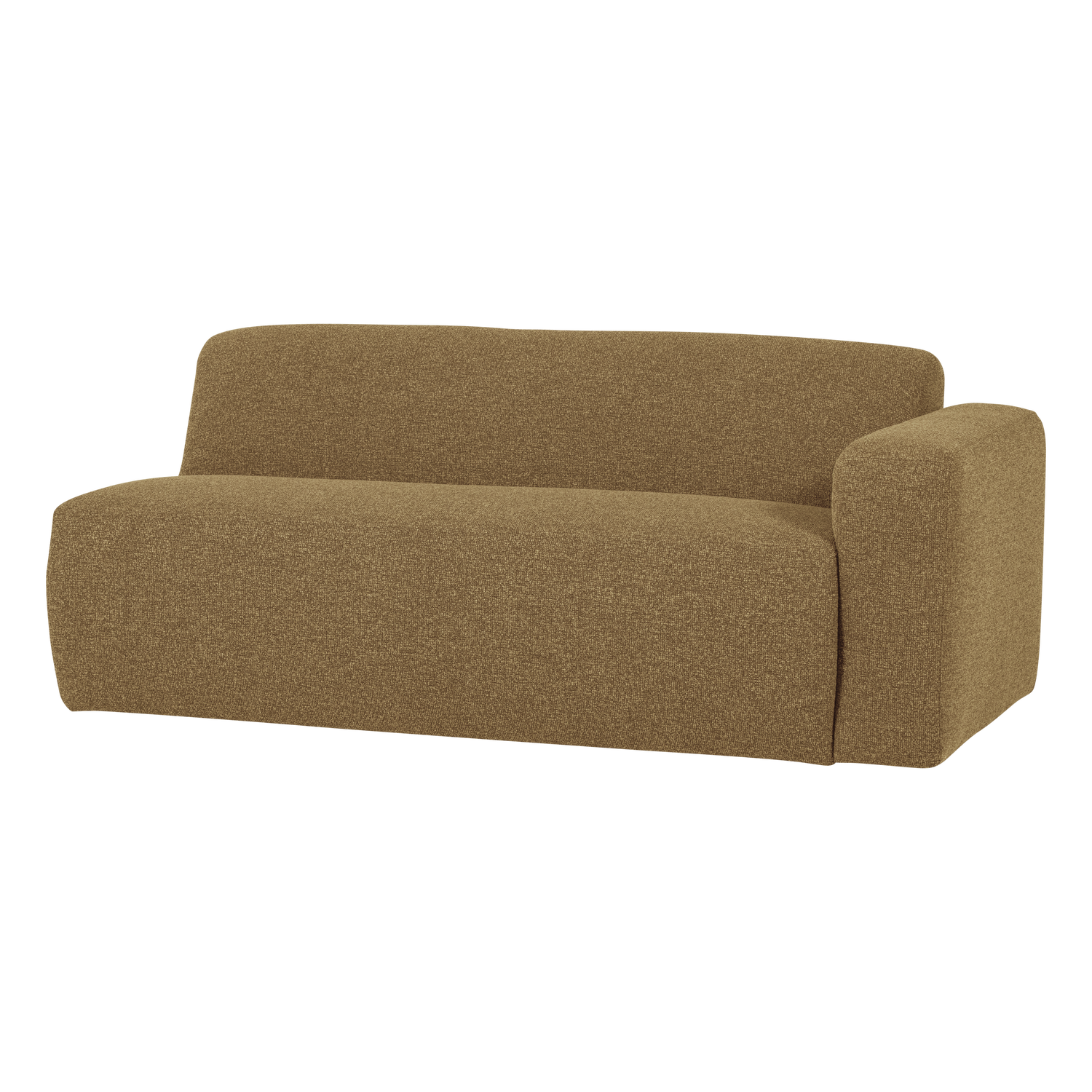MOJO BASE 2-SITZER ELEMENT ARM RECHTS BOUCLE GELBRAUN[fsc]