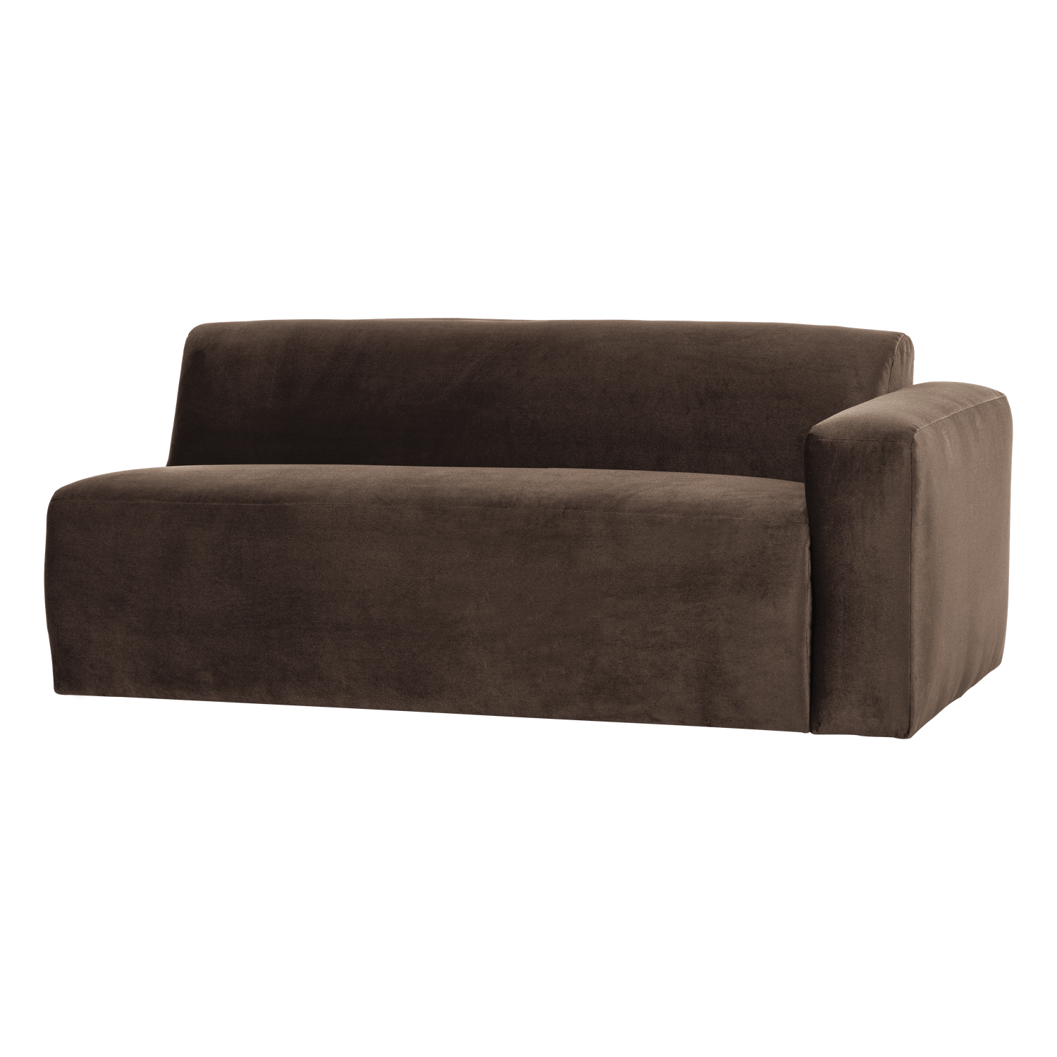 MOJO BASE 2-SITZER ELEMENT ARM RECHTS SAMT BRAUN [fsc]