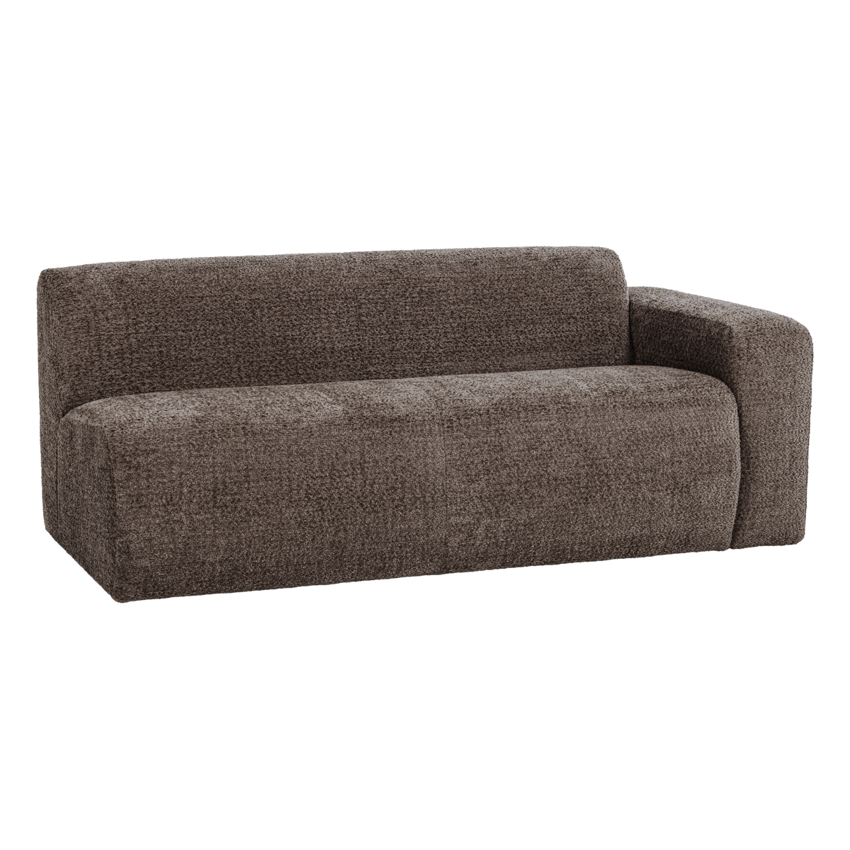 MOJO BASE 2-SITZER ELEMENT ARM RECHTS WOLLE BRAUN [fsc]