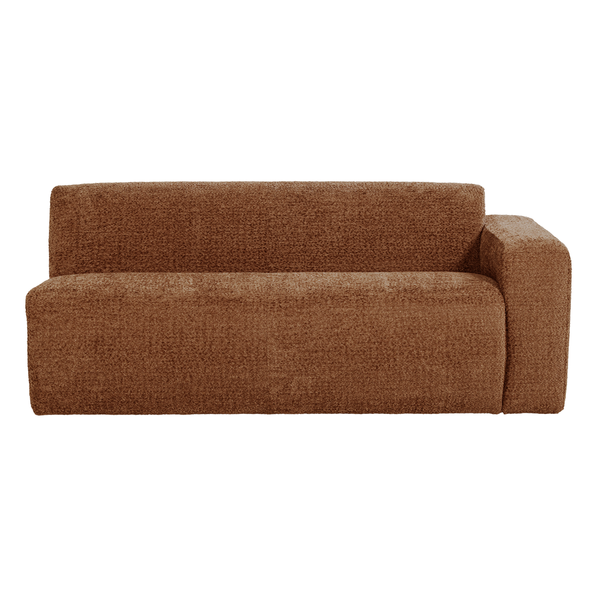 MOJO BASE 2-SITZER ELEMENT ARM RECHTS WOLLE ROSTBRAUN [fsc]