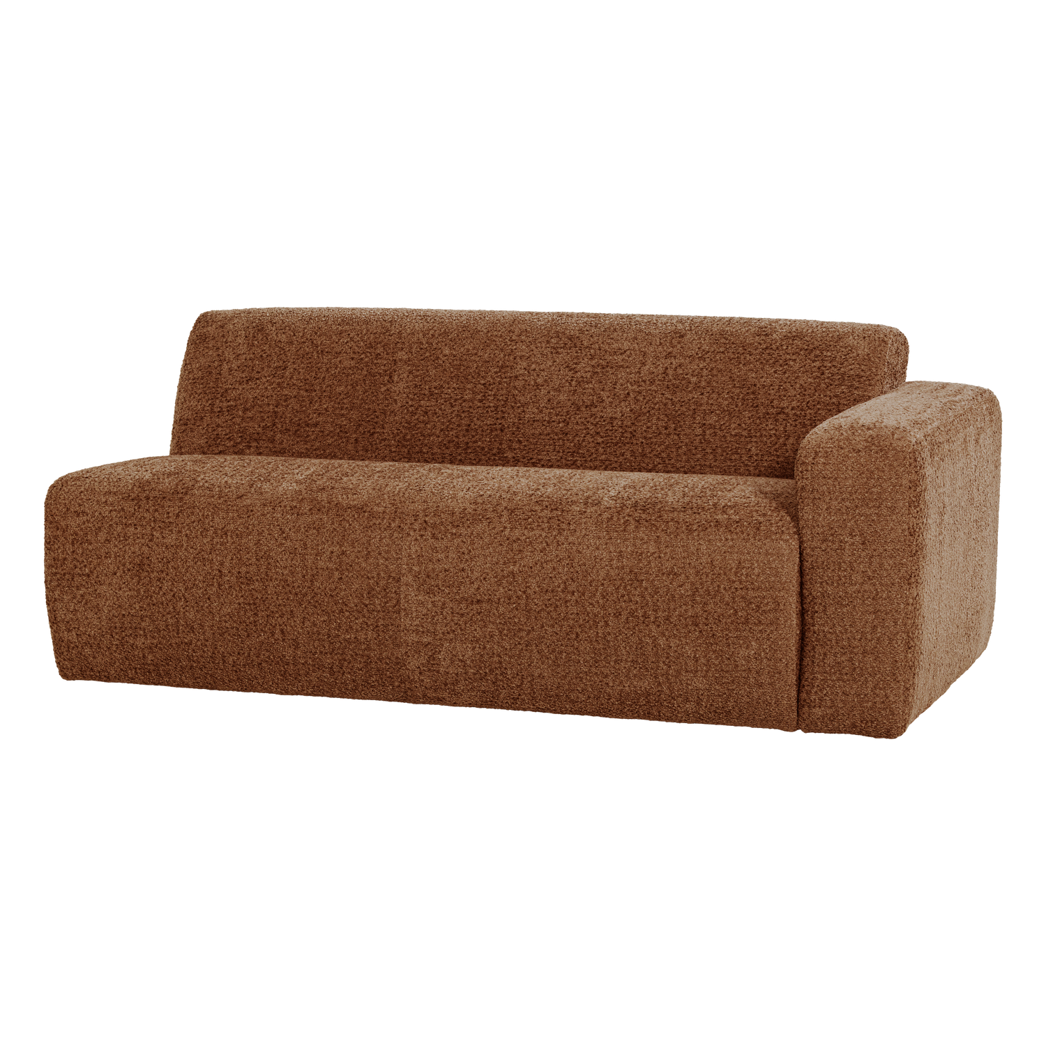 MOJO BASE 2-SITZER ELEMENT ARM RECHTS WOLLE ROSTBRAUN [fsc]