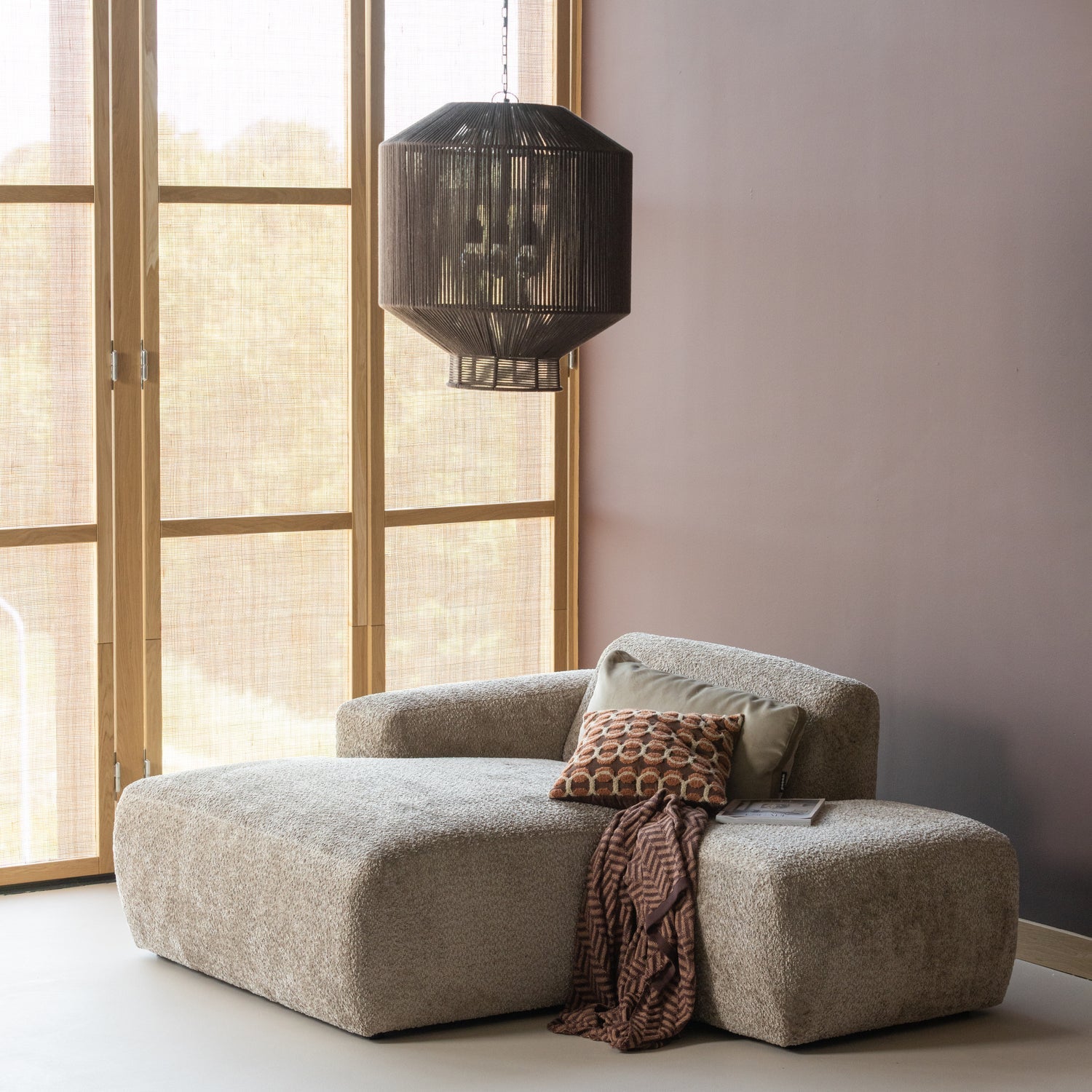 MOJO BASE HOCKER WOLLE DUNKELSAND [fsc]