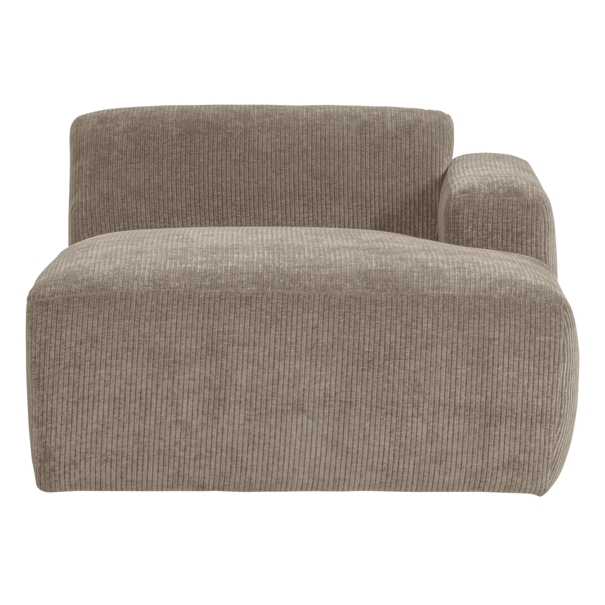 MOJO BASE CHAISE LONGUE ELEMENT RECHTS RIB DUNKELSAND [fsc]
