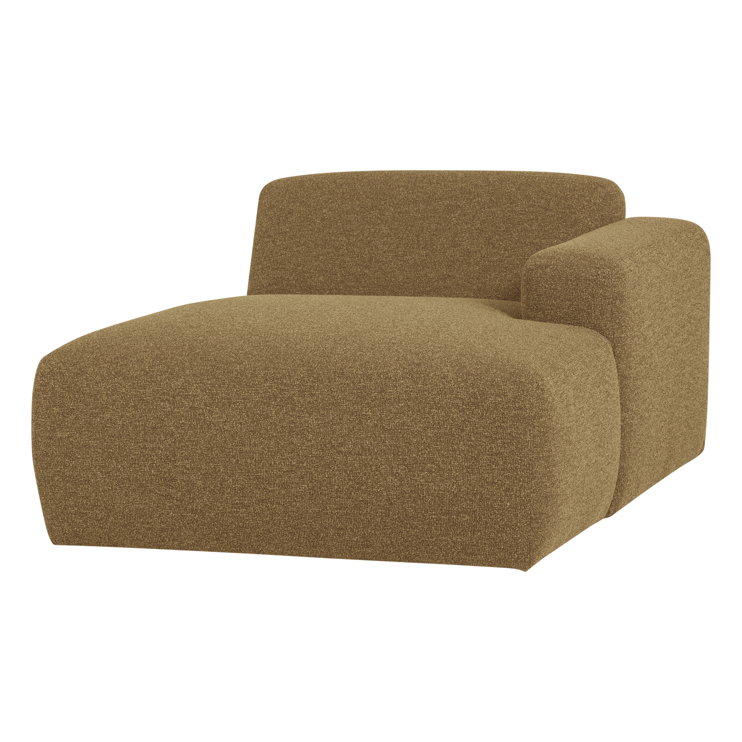 MOJO BASE CHAISE LONGUE ELEMENT RECHTS BOUCLE GELBRAUN [fsc]