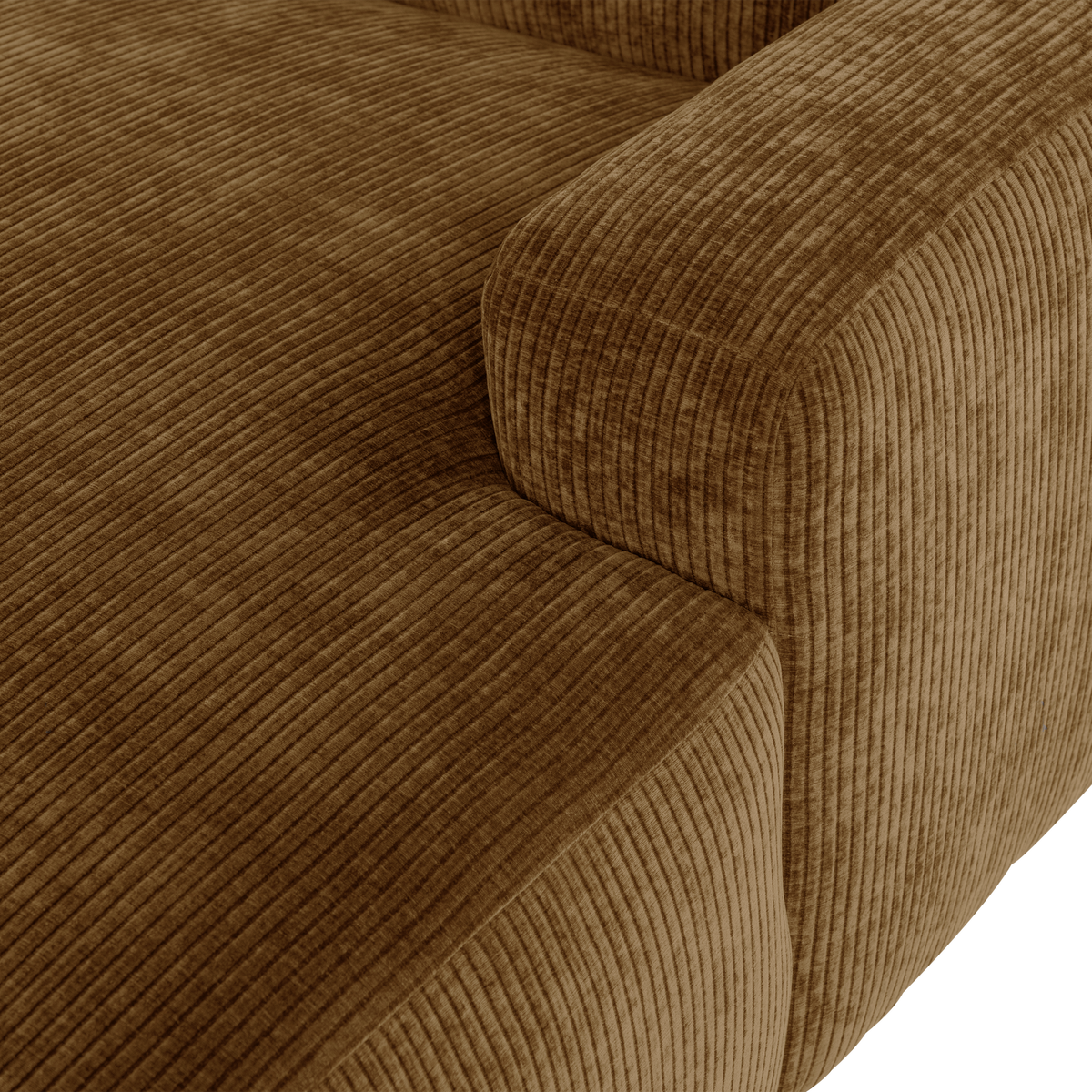 MOJO BASE CHAISE LONGUE ELEMENT RECHTS RIB HONIGGELB [fsc]