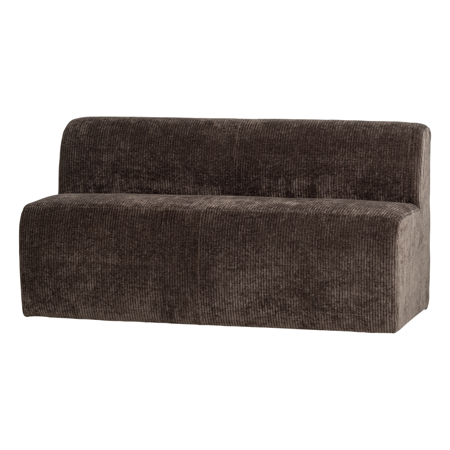 MOJO BASE ESSBANK 164 CM RÜCKENLEHNE GERIPPTER BRAUN [fsc]