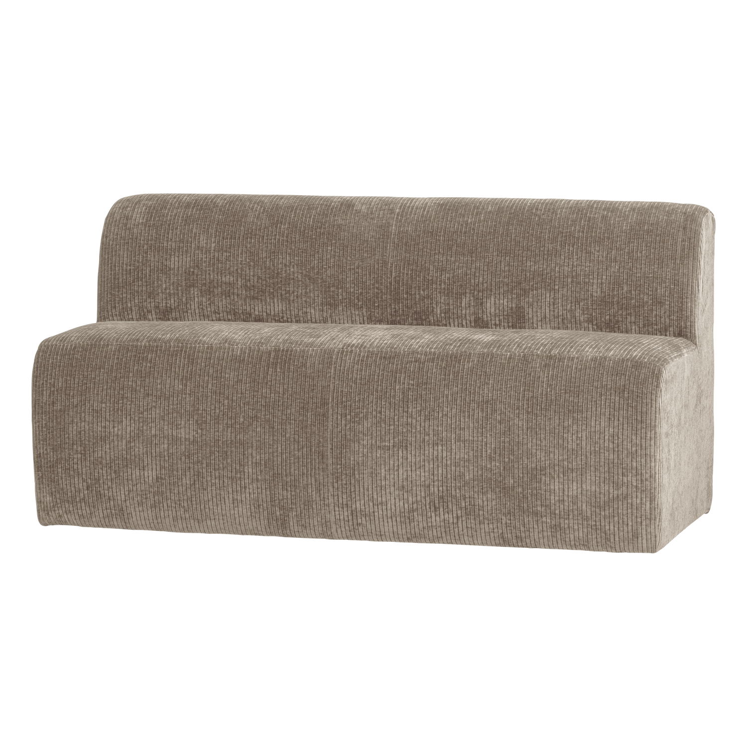 MOJO BASE ESSBANK 164 CM RÜCKENLEHNE RIB DUNKELSAND [fsc]