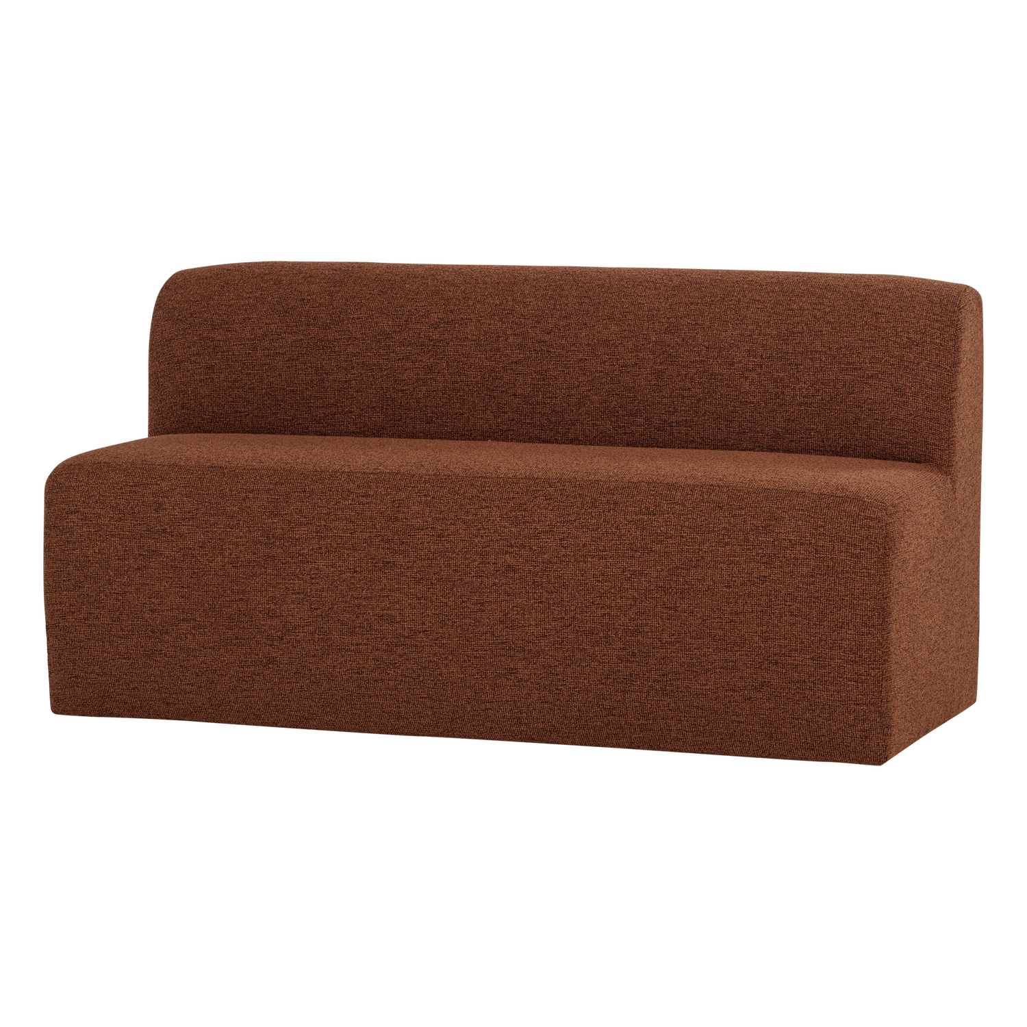 MOJO BASE ESSBANK 164 CM RÜCKENLEHNE BOUCLE ROSTBRAUN [fsc]