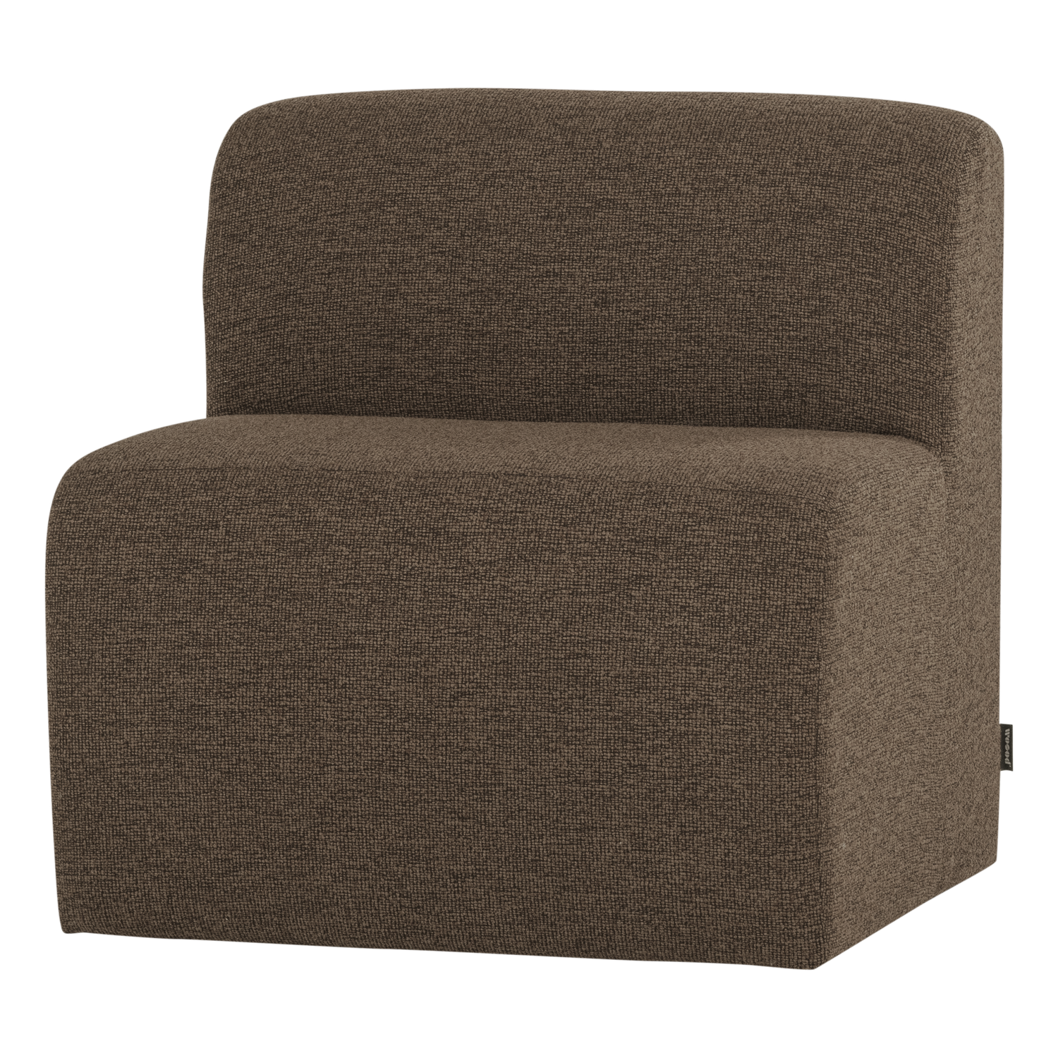 MOJO BASE ESSBANK 84 CM MIT RÜCKENLEHNE BOUCLE BRAUN [fsc]
