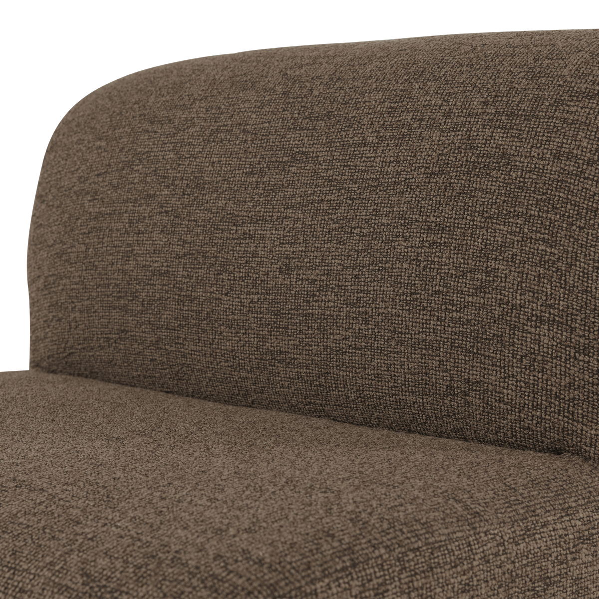 MOJO BASE ESSBANK 84 CM MIT RÜCKENLEHNE BOUCLE BRAUN [fsc]