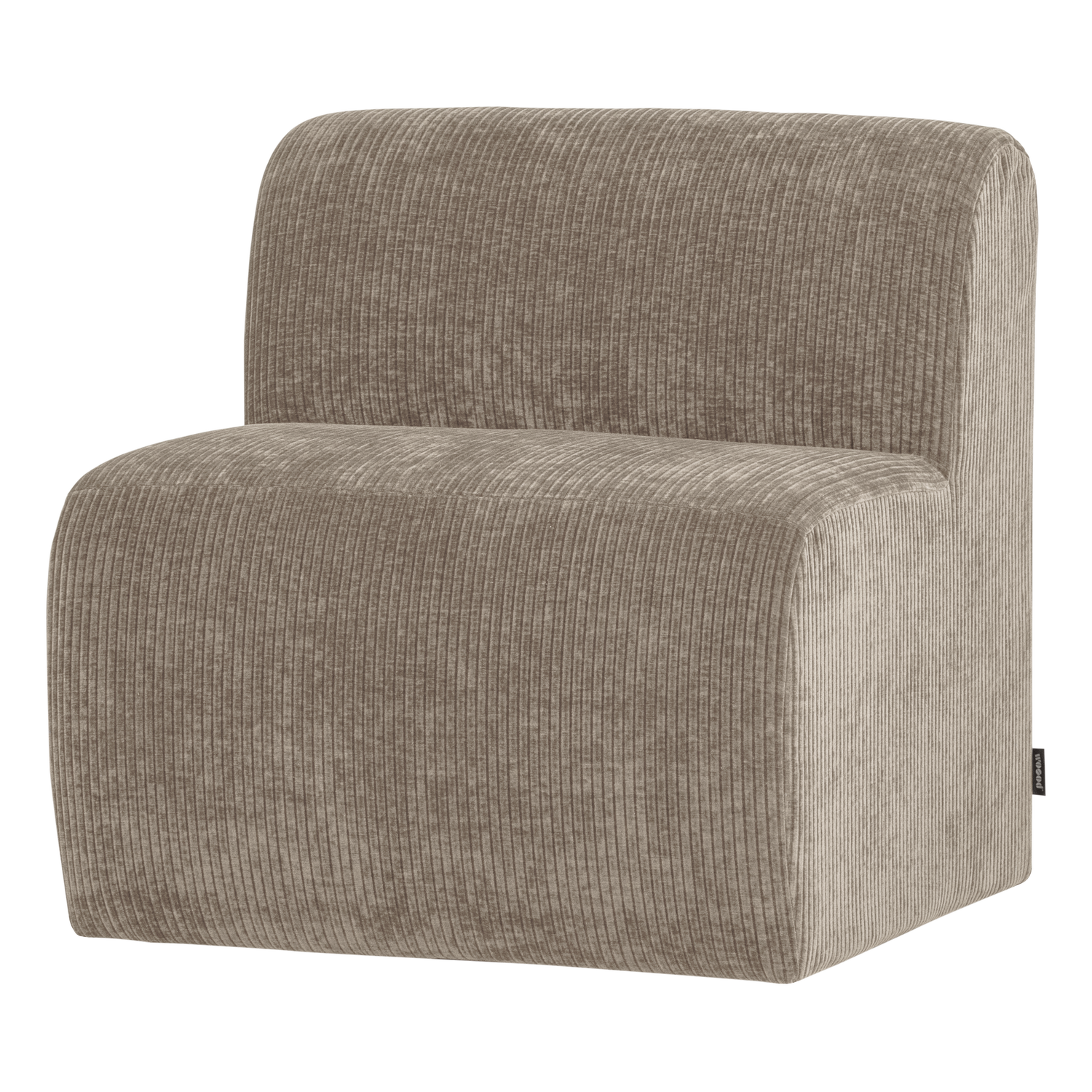 MOJO BASE ESSBANK 84CM RÜCKENLEHNE GERIPPTER DUNKELSAND[fsc]