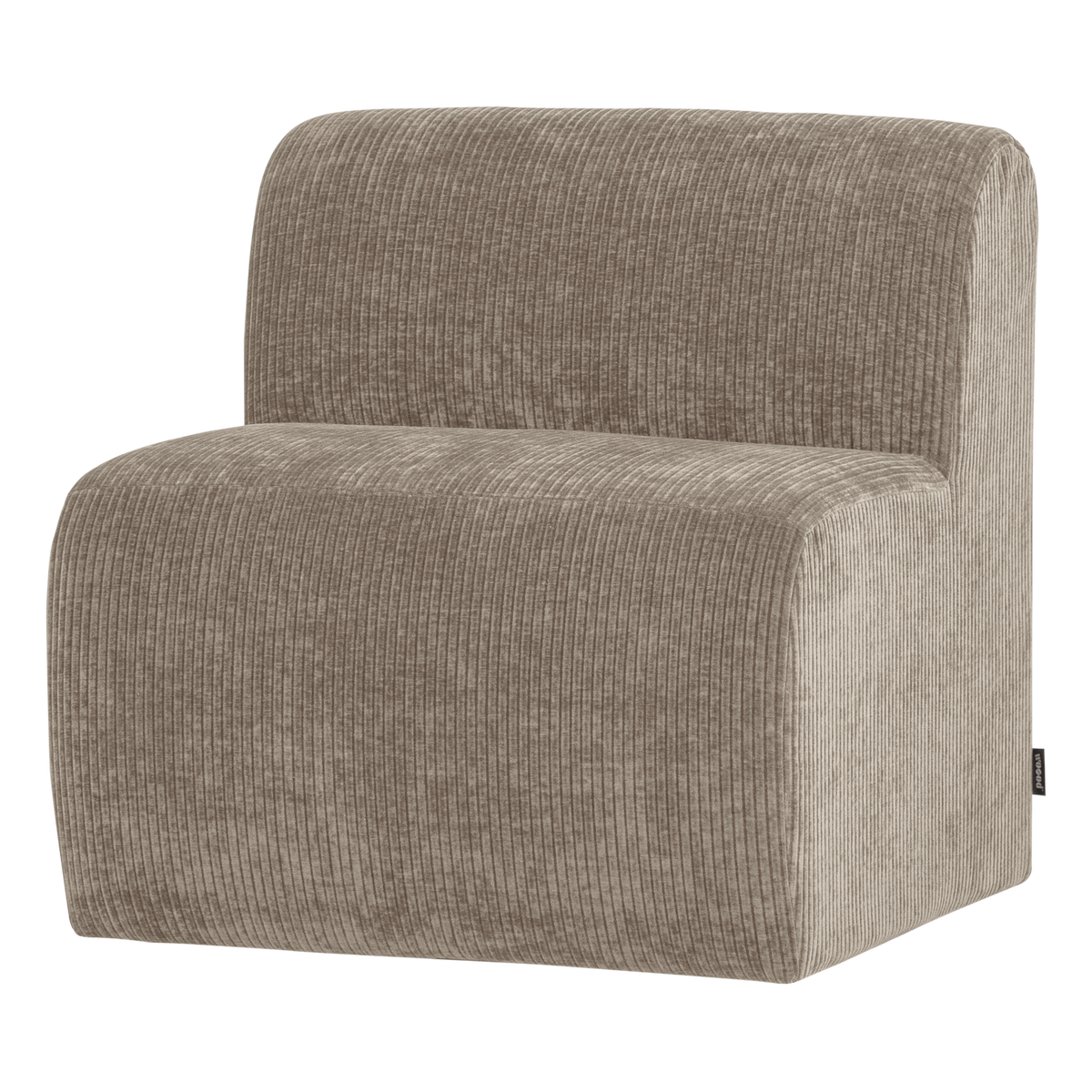 MOJO BASE ESSBANK 84CM RÜCKENLEHNE GERIPPTER DUNKELSAND[fsc]