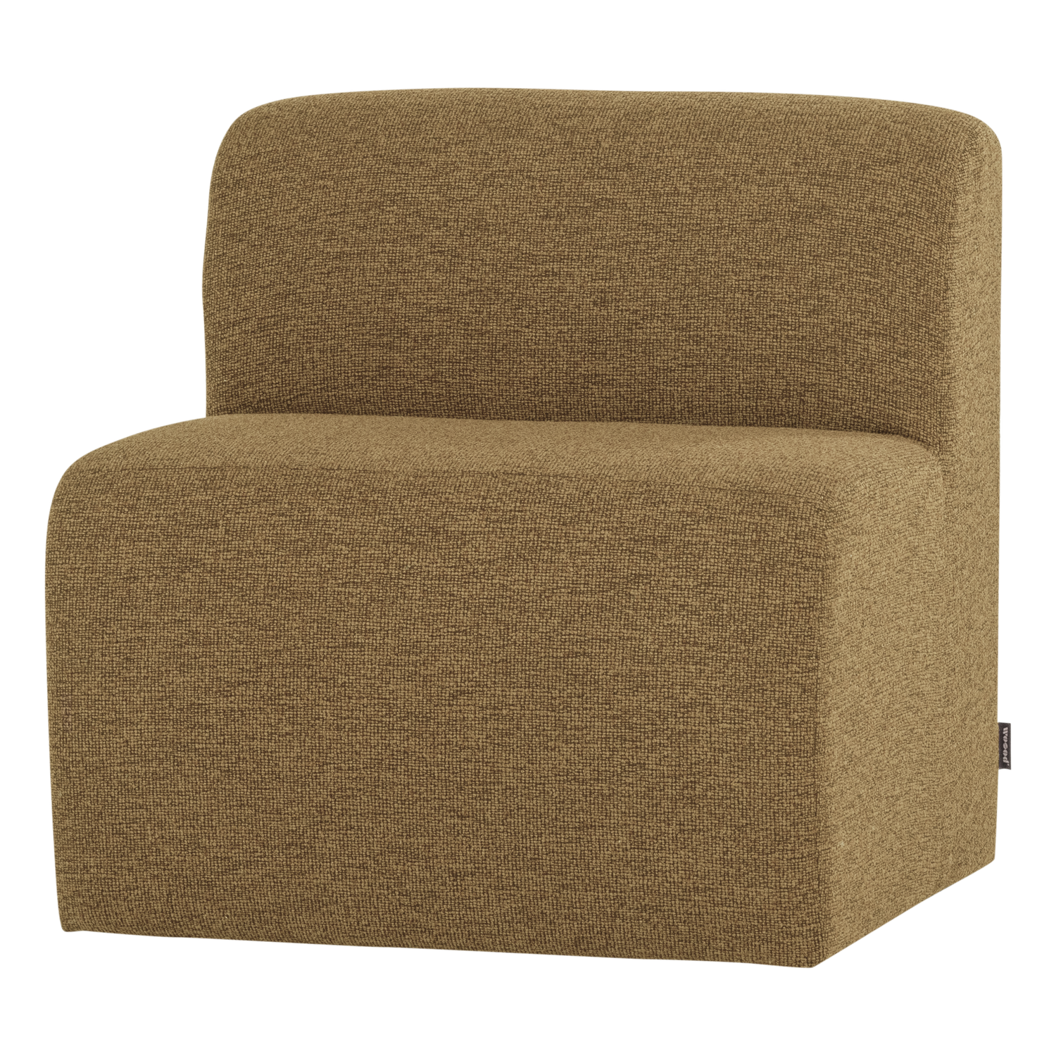 MOJO BASE ESSBANK 84 CM RÜCKENLEHNE BOUCLE GELB/BRAUN [fsc]
